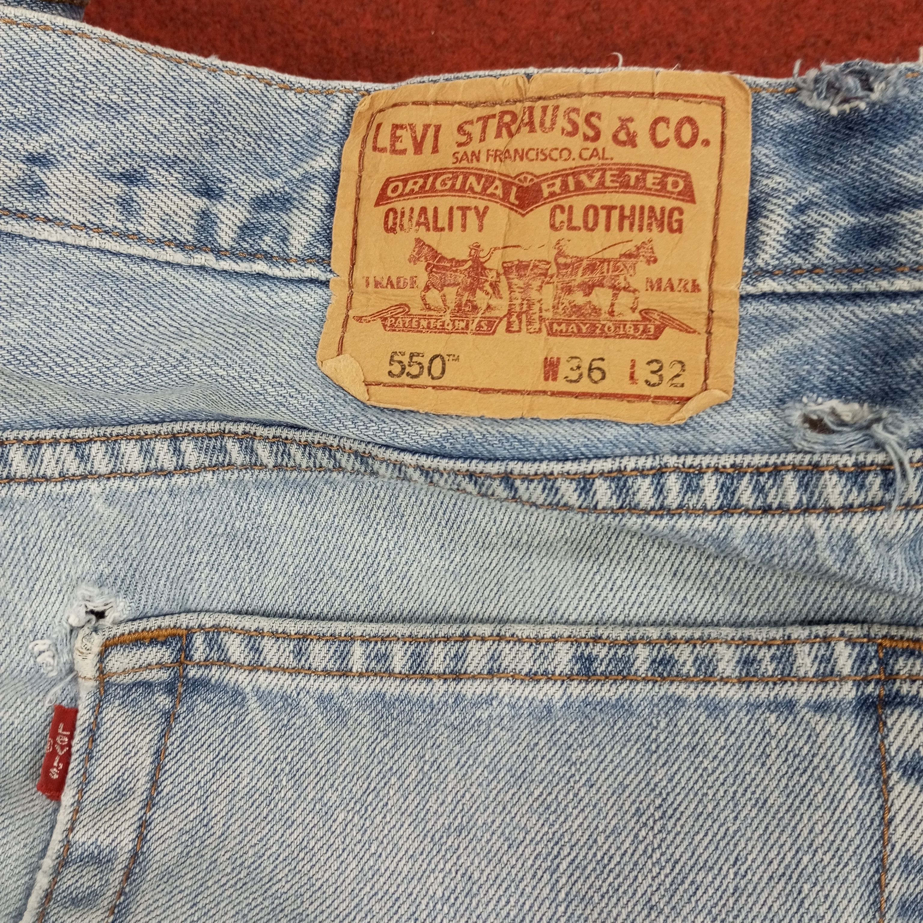 Levi's × Vintage Levis Streetwear Style Distressed Jeans Size US 35 - 14 Thumbnail