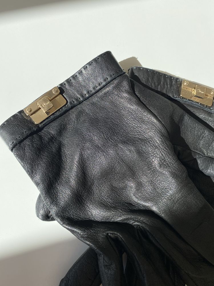 Christian Dior Monsieur Christian Dior Leather Gloves Size ONE SIZE - 1 Thumbnail