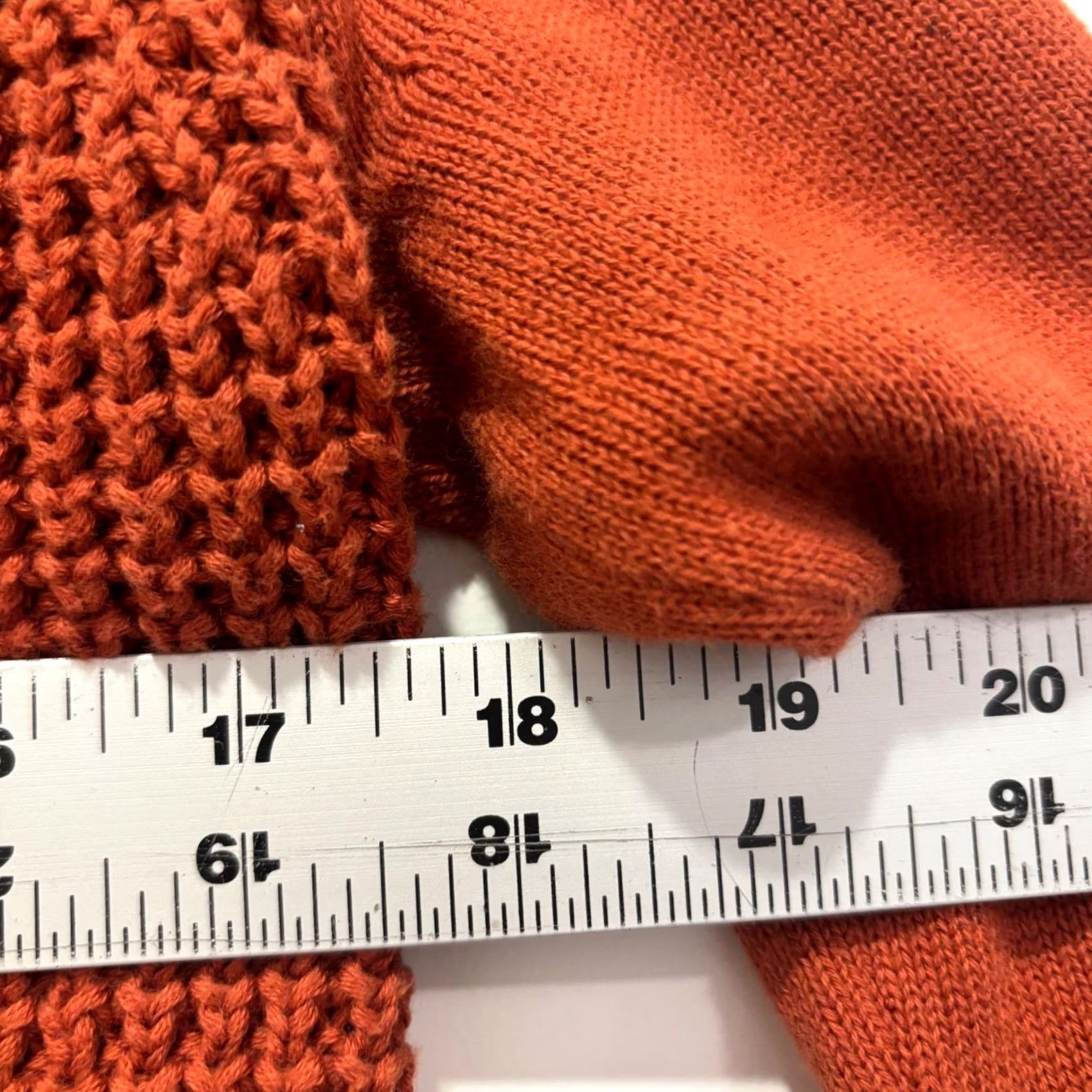J.Crew J.Crew Womens Orange Cotton Textured Knit Raglan Sweater Small Size S / US 4 / IT 40 - 5 Thumbnail