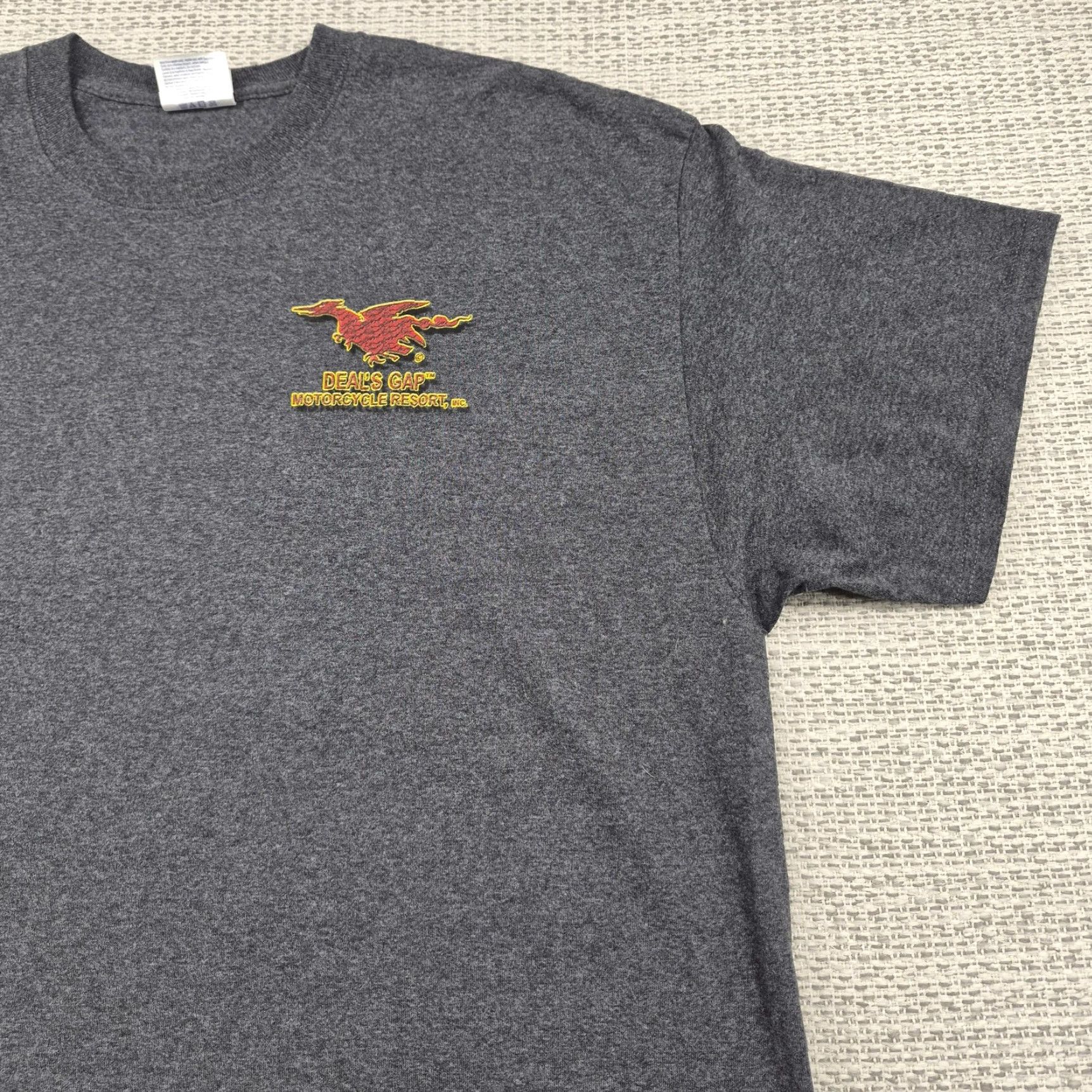 Port & Company Port & Company Shirt Mens 2XL Gray Dragon Motorcycle Biker Tee I Survived Graphic 90s Size US XXL / EU 58 / 5 - 4 Thumbnail