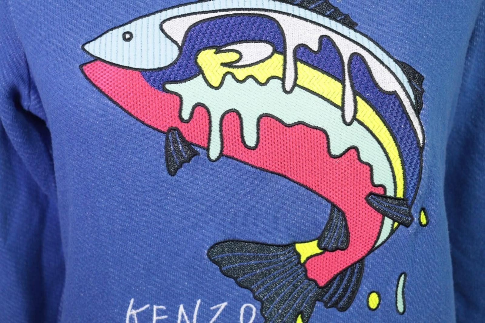 Kenzo Kenzo Paris Blue Animals Printed Sweater Sweatshirt Size L Size L / US 10 / IT 46 - 3 Thumbnail
