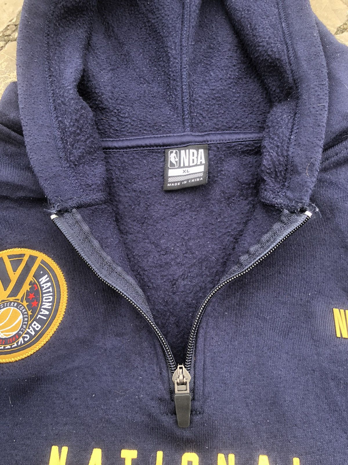 Vintage Vintage Y2K NBA Halfzipper Hoodie Sweatshirts Size US XL / EU 56 / 4 - 7 Thumbnail