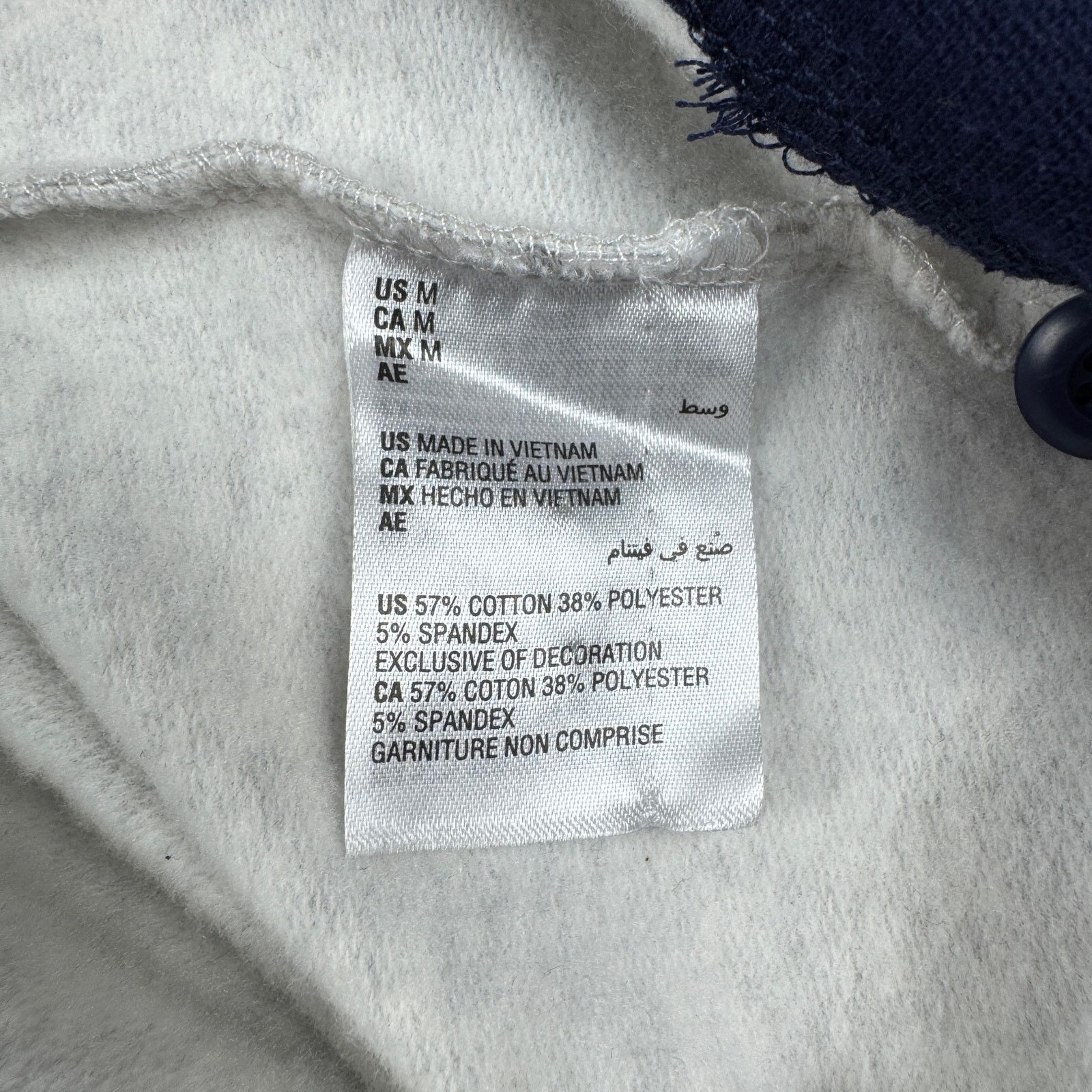 Club Room Henley Sweatshirt Men’s M Gray Navy Yellow Striped Retro Size US M / EU 48-50 / 2 - 7 Thumbnail