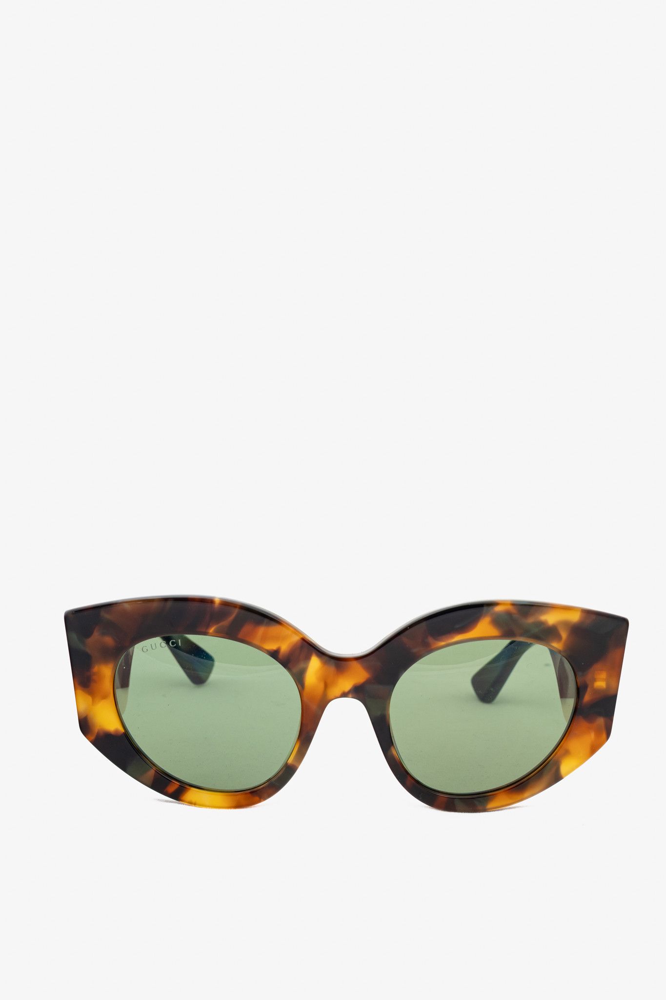 Gucci Gucci GG0275S Havana Tortoiseshell Web Cat-Eye Sunglasses Size ONE SIZE - 2 Thumbnail