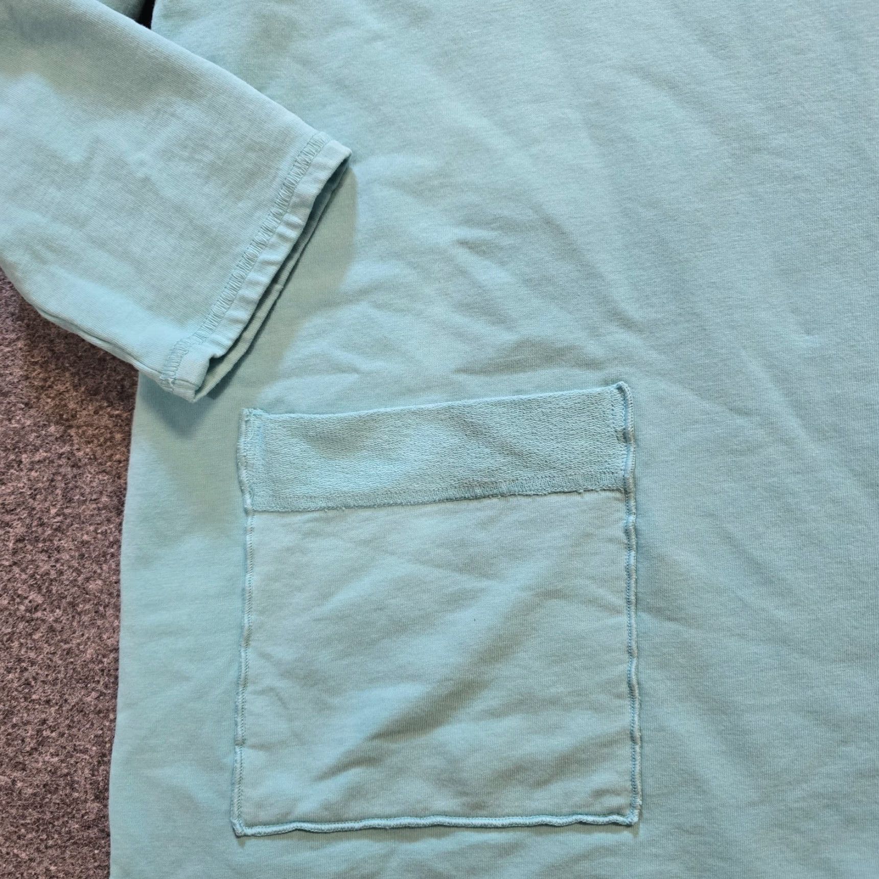 Alife Focus Casual Life Top Shirt Womens Medium Green 3/4 Sleeve Pocket Stretch Casual Size M / US 6-8 / IT 42-44 - 4 Thumbnail