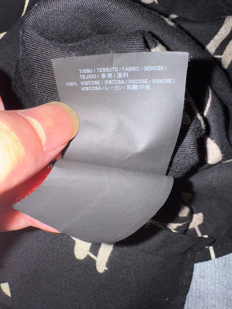 Saint Laurent Paris Saint Laurent Paris 16 FW black and white silk court cat's Size US S / EU 44-46 / 1 - 7 Thumbnail