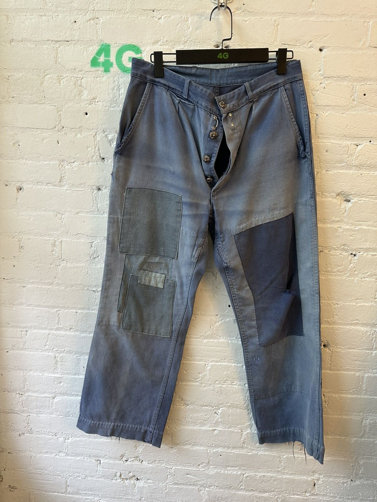 Chrome Hearts Chrome Hearts BEST WASH 100 CROSS FLOOD CROSS JEANS 31 32 Size US 31 - 8 Thumbnail