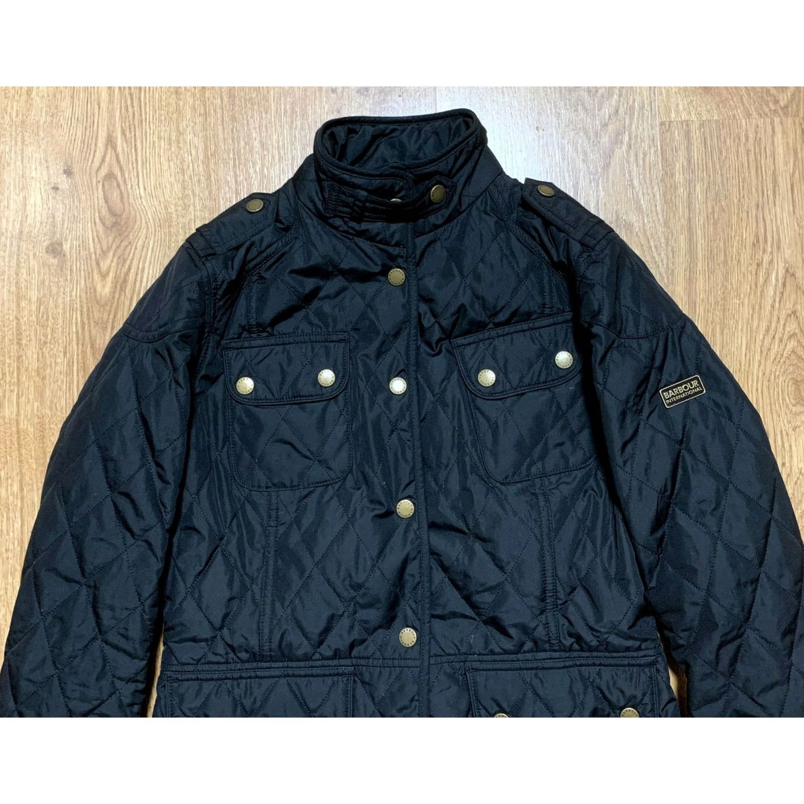 Barbour Barbour Barbour Drax Quilt Jacket Women S Black Quilted USA Theme 90s Vintage No Mens Womens Size S / US 4 / IT 40 - 2 Thumbnail