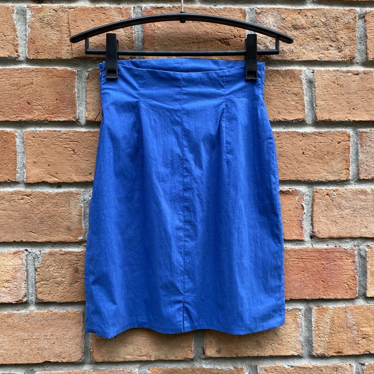 Composition by Kenzo Composition by Kenzo Royal Blue High-Waist Pencil Skirt Size 24" / US 00 / IT 34 - 13 Thumbnail