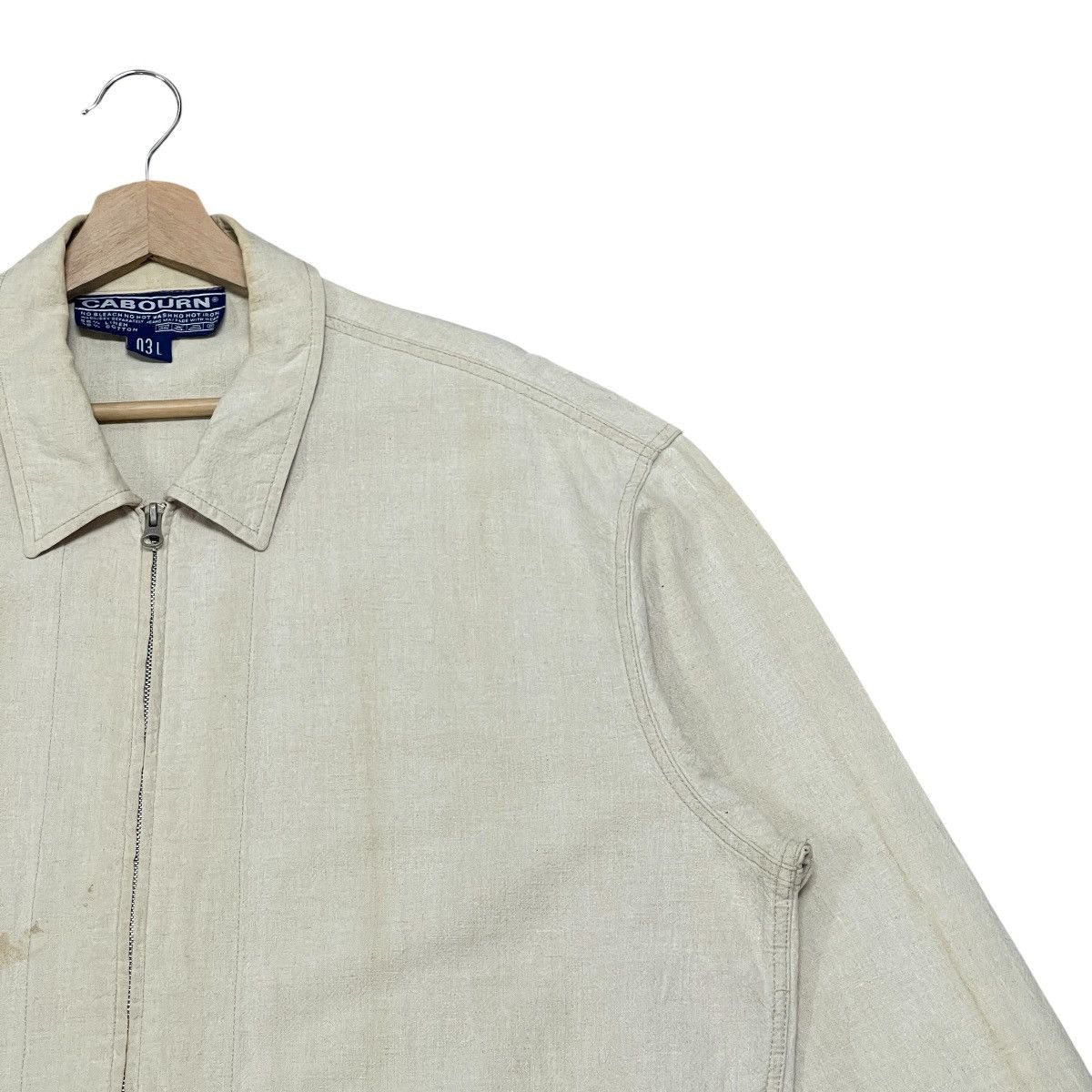 Nigel Cabourn Vintage Nigel Cabourn 80’s Linen Cotton Work Chore Jacket Size US XXL / EU 58 / 5 - 2 Thumbnail