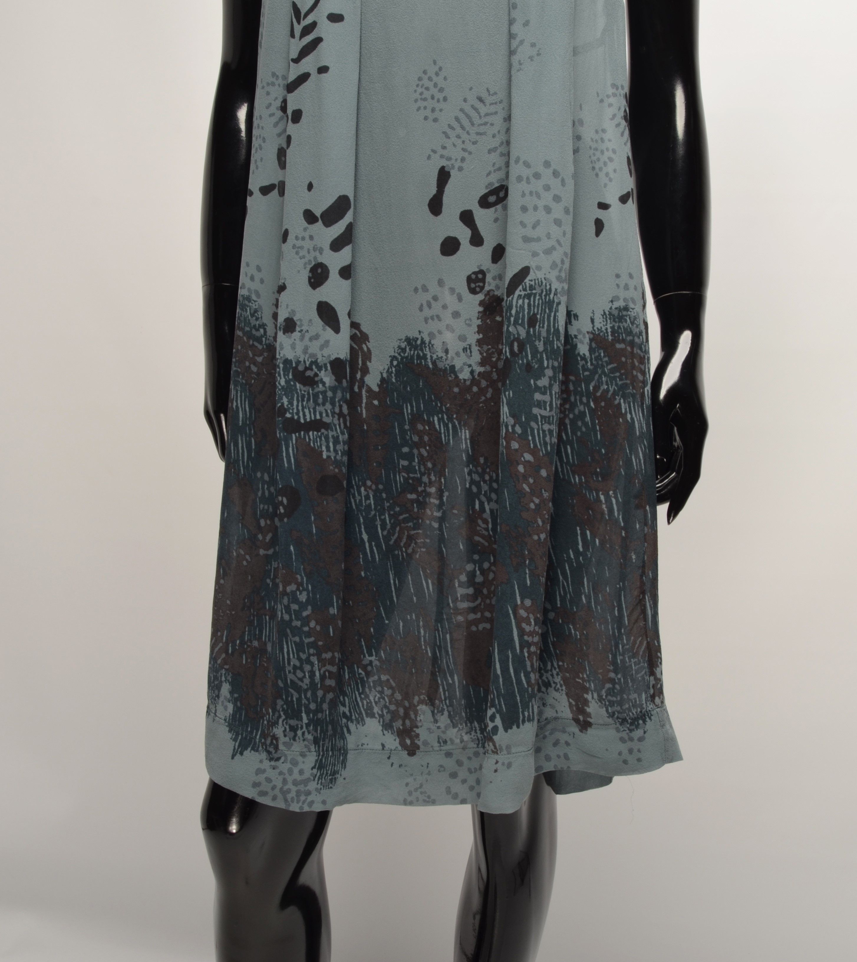 Transit Transit Par Such Silk Printed Flared Dress Size XS / US 0-2 / IT 36-38 - 3 Thumbnail