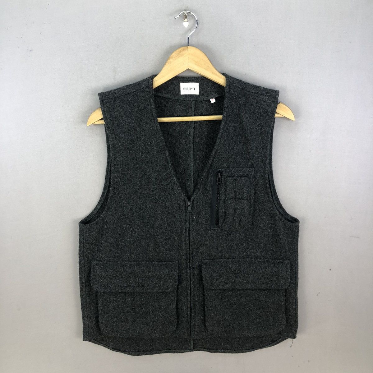 Japanese Brand Japanese Brand Dept Wool Utility Multipocket Vest Size US S / EU 44-46 / 1 - 1 Thumbnail