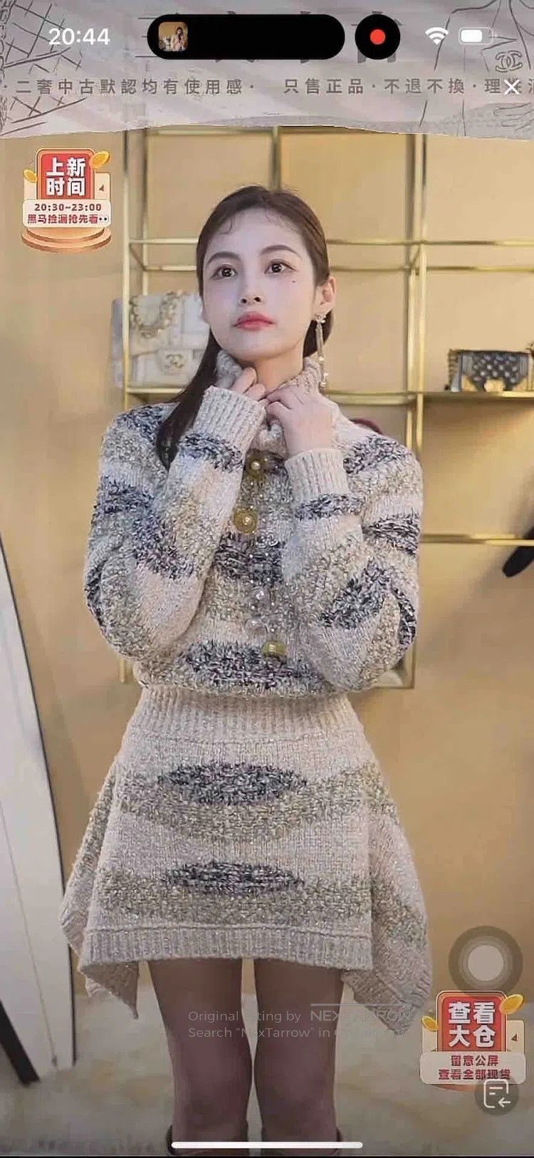 Chanel Chanel Forest Series Pink Purple Yellow Knitted Glitter Cl Size XXS / US 00 / IT 34 - 8 Thumbnail