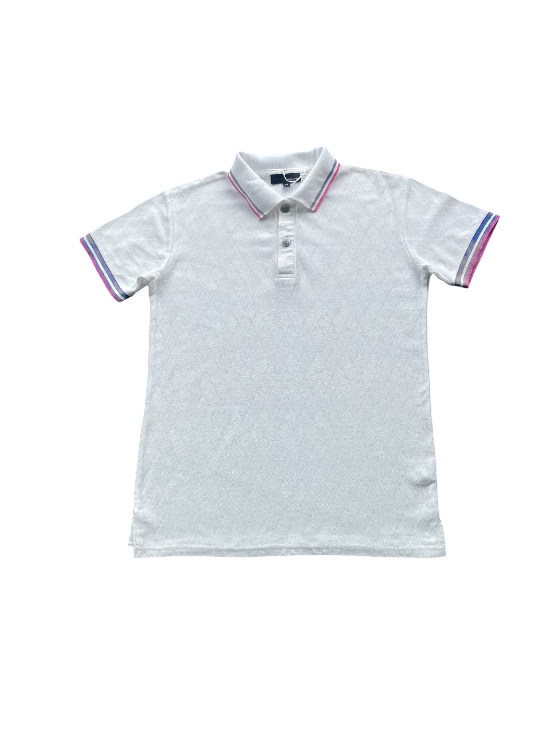 Dsquared2 M2squared Diamond Design Twin Trapped Polo Size US M / EU 48-50 / 2 - 1 Thumbnail