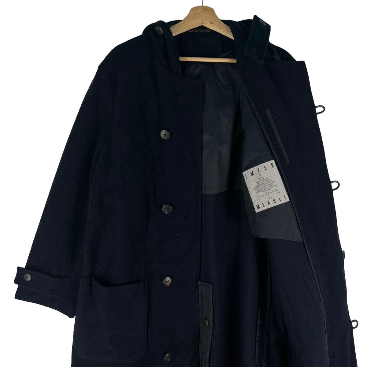 Yohji Yamamoto 🔥RUNWAY 90’s IMPER MEABLE YOHJI YAMAMOTO WOOL LONG FLY COATS Size US S / EU 44-46 / 1 - 7 Thumbnail