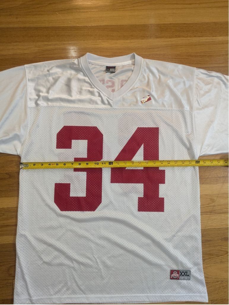 Nike Ohio State Buckeyes Jersey #34 XXL white tOSU Size US XXL / EU 58 / 5 - 7 Thumbnail