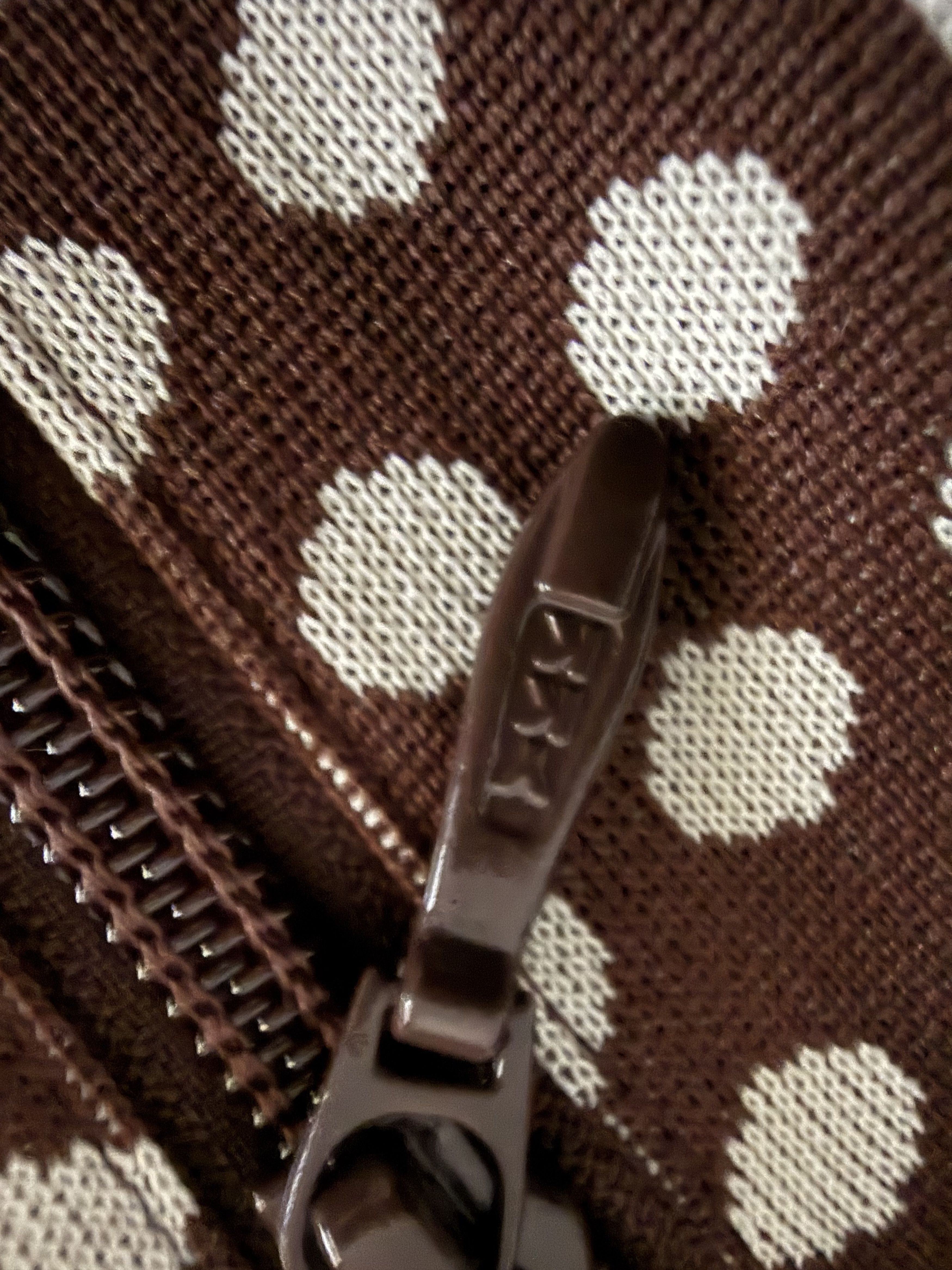 Needles Brown Jacquard Polka Dot Track Pants Size US 30 / EU 46 - 12 Thumbnail