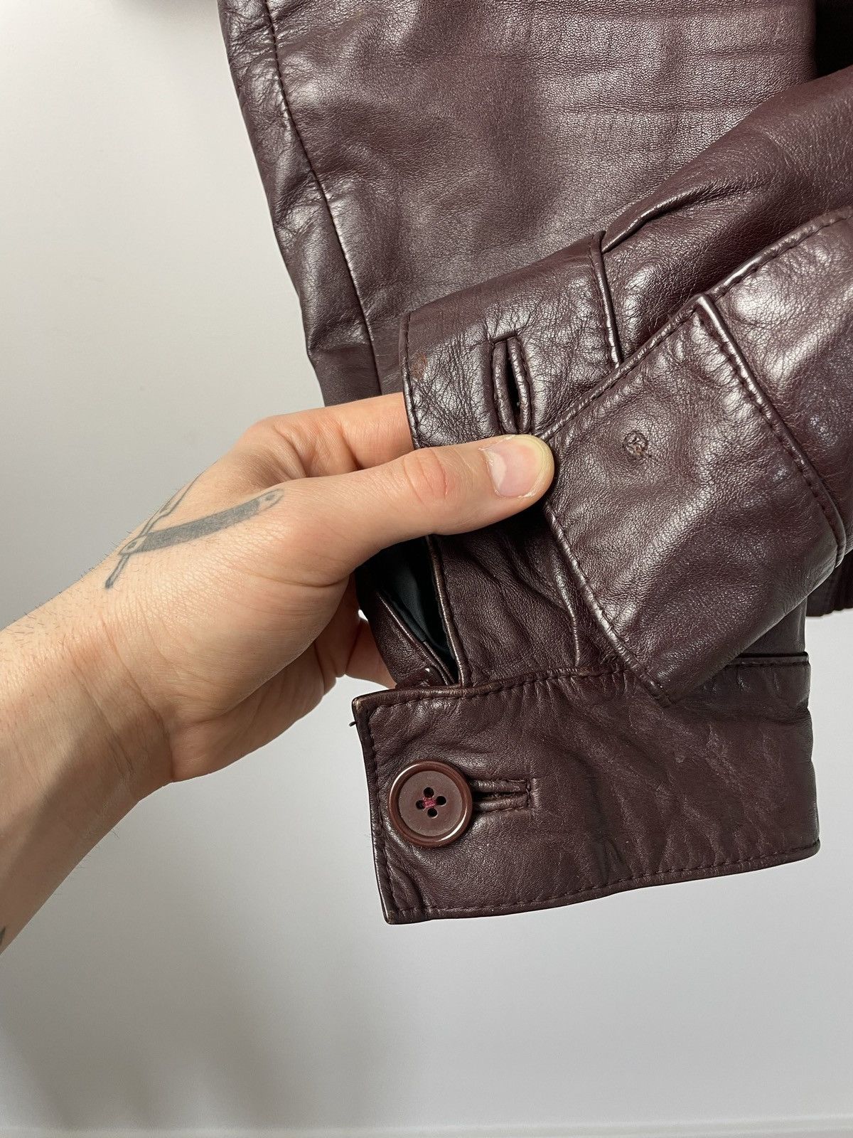 Genuine Leather Genuine Leather Vintage Pilot Bomber Jacket High Quality Size US L / EU 52-54 / 3 - 6 Thumbnail