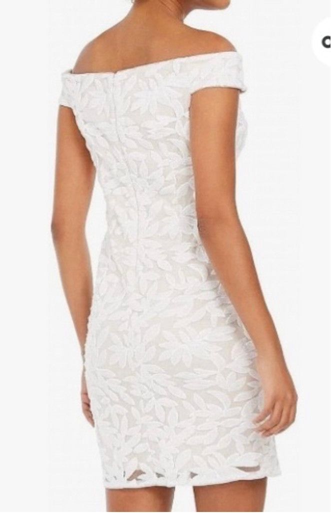 Adrianna Papell Women's Adrianna Papell White Dress Size 4 Size S / US 4 / IT 40 - 2 Thumbnail