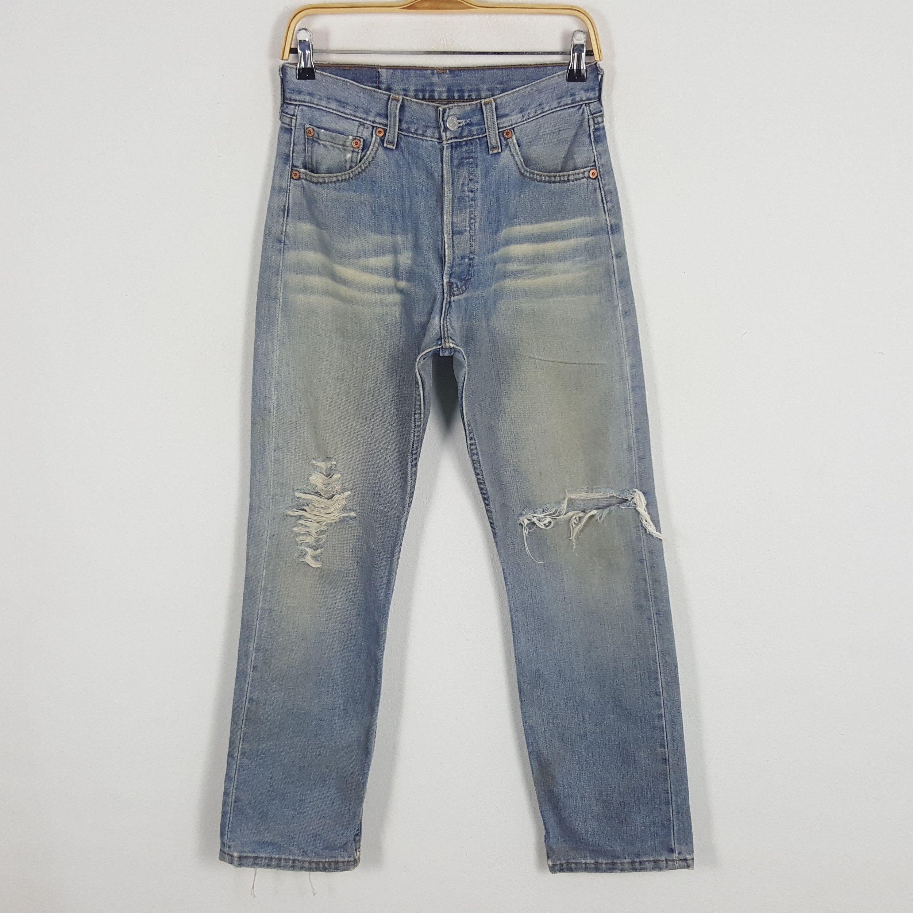 Levi's × Vintage Vintage Levi's 501 Distressed Style Denim Jeans Size US 26 / EU 42 - 1 Thumbnail