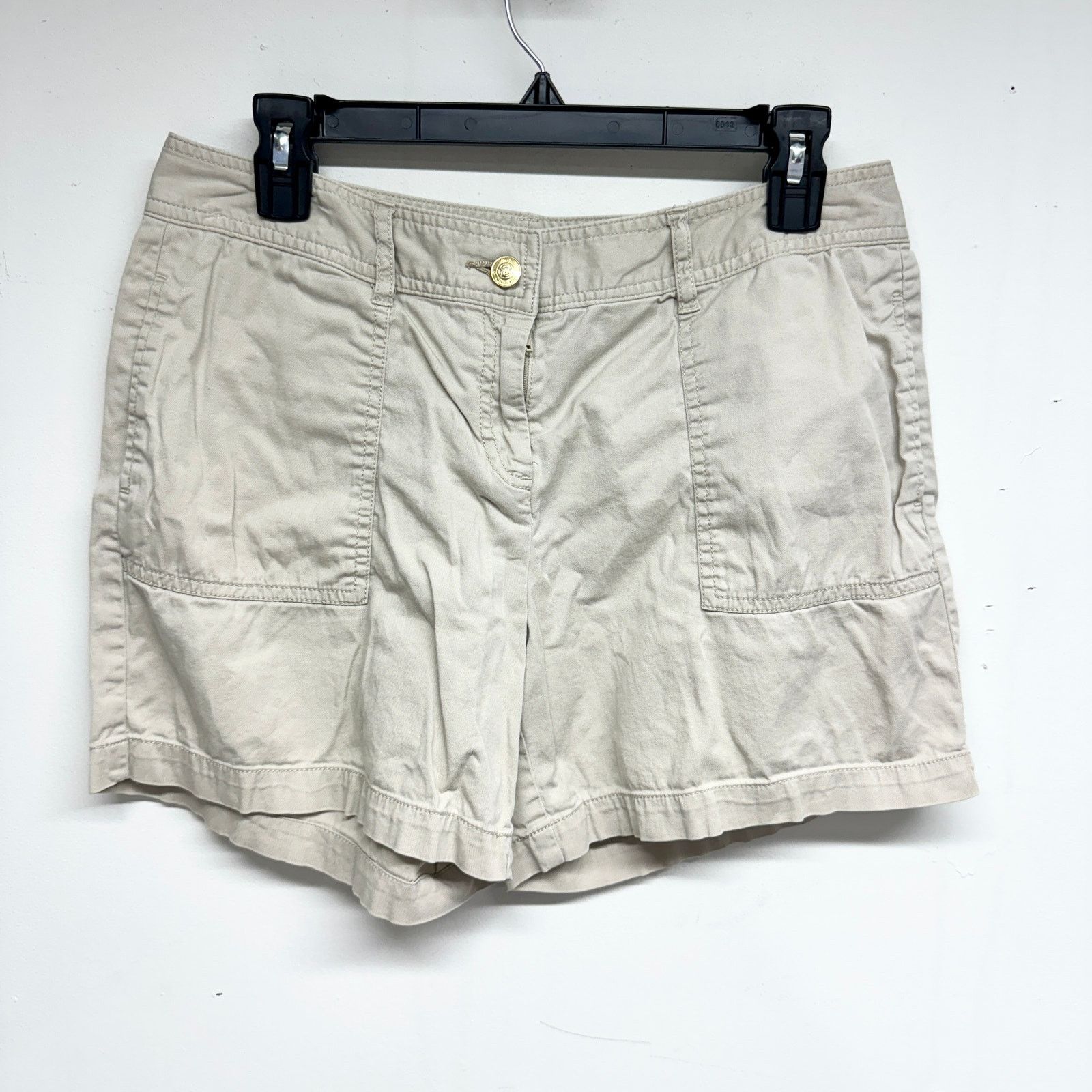 Michael Kors Michael Kors Twill Shorts Light Grey Cotton High Rise 8 Size 30" / US 8 / IT 44 - 1 Thumbnail