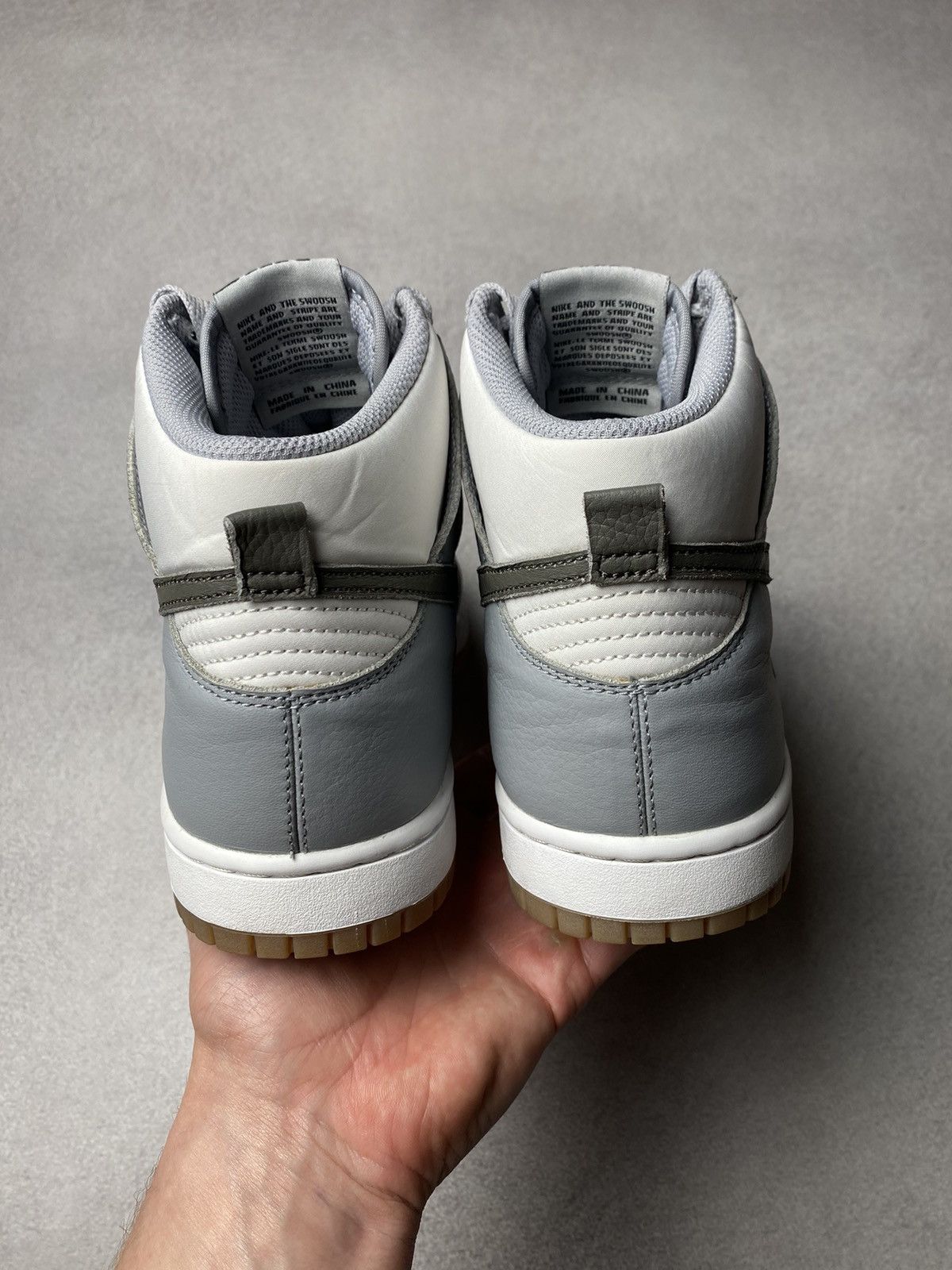 Nike 🔥RARE🔥 1 OF 1 Nike Dunk ID Low sneakers grey / white US8 Size US 8 / EU 41 - 4 Thumbnail