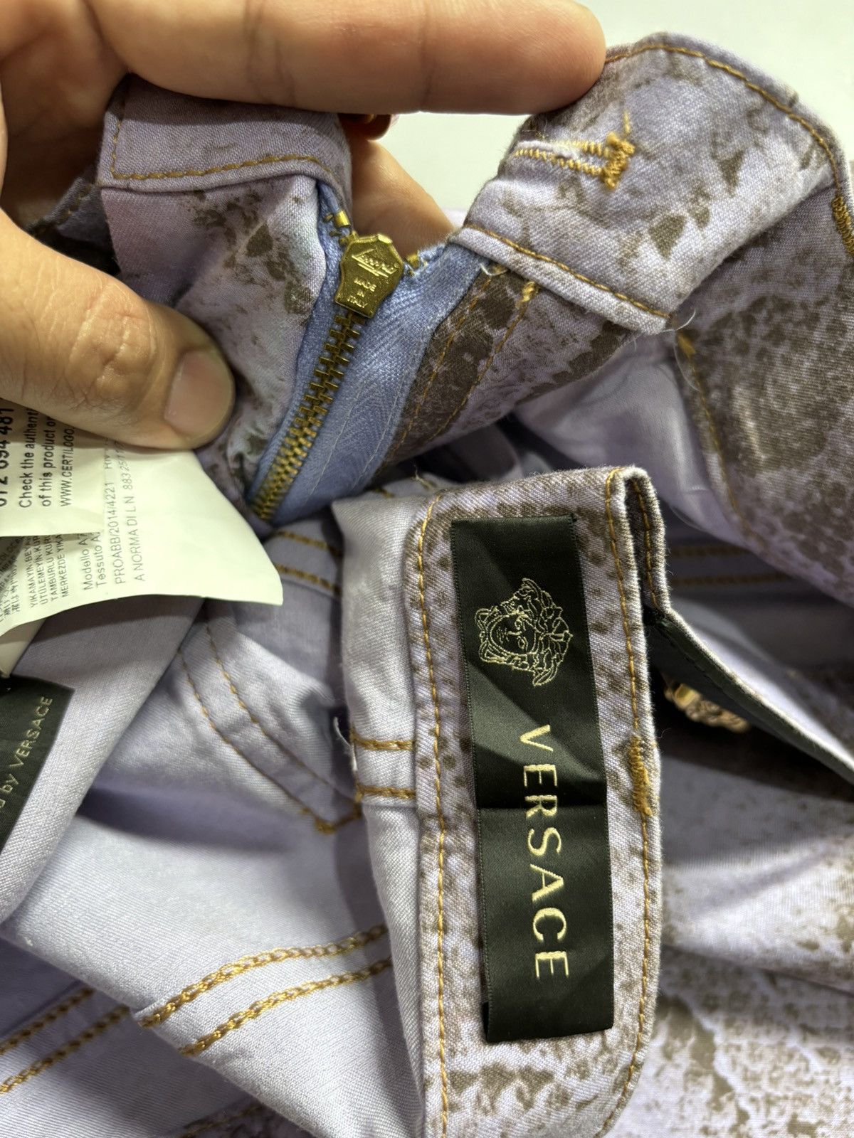 Versace Versace snake design jeans Size 31" - 7 Thumbnail