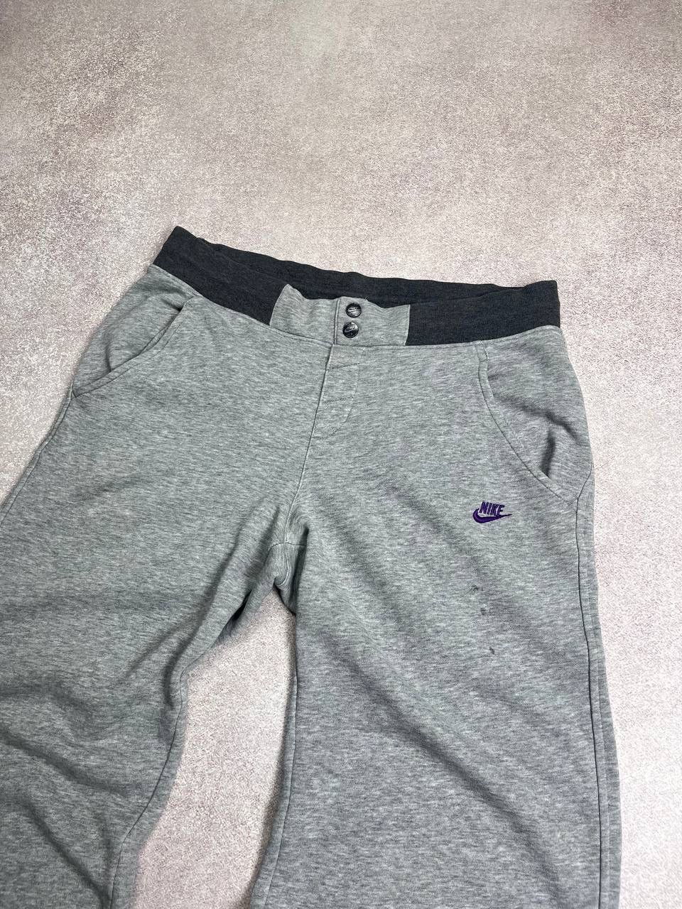 Nike Vintage Nike Swoosh Baggy Cotton Trackpants S Size US 31 - 2 Thumbnail