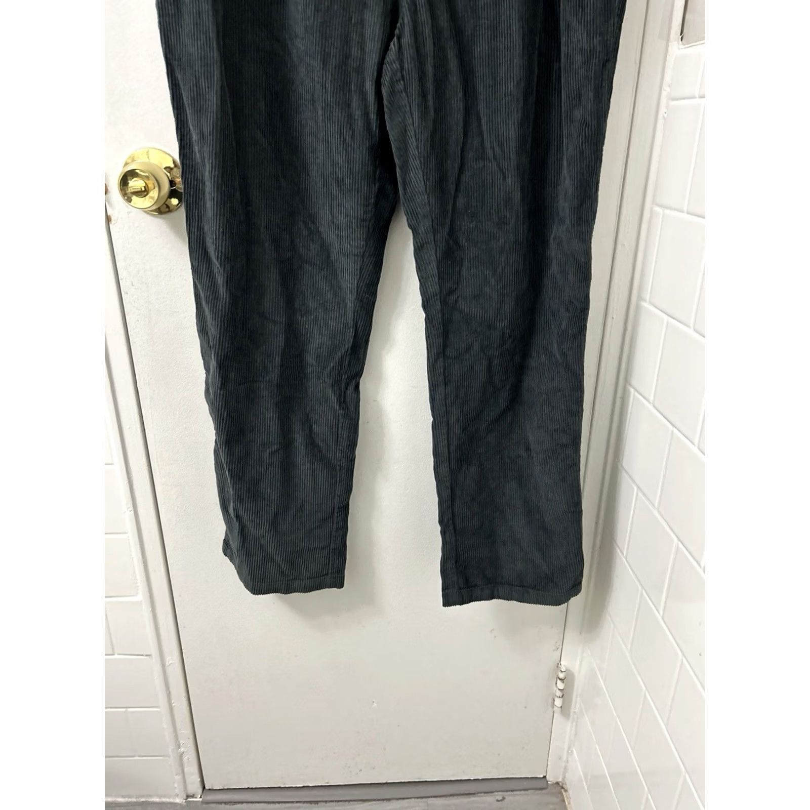 Vintage VINTAGE Original Use Corduroy Pants Mens Large Gray Elastic Waist Drawstring NWT Size US 33 - 3 Thumbnail