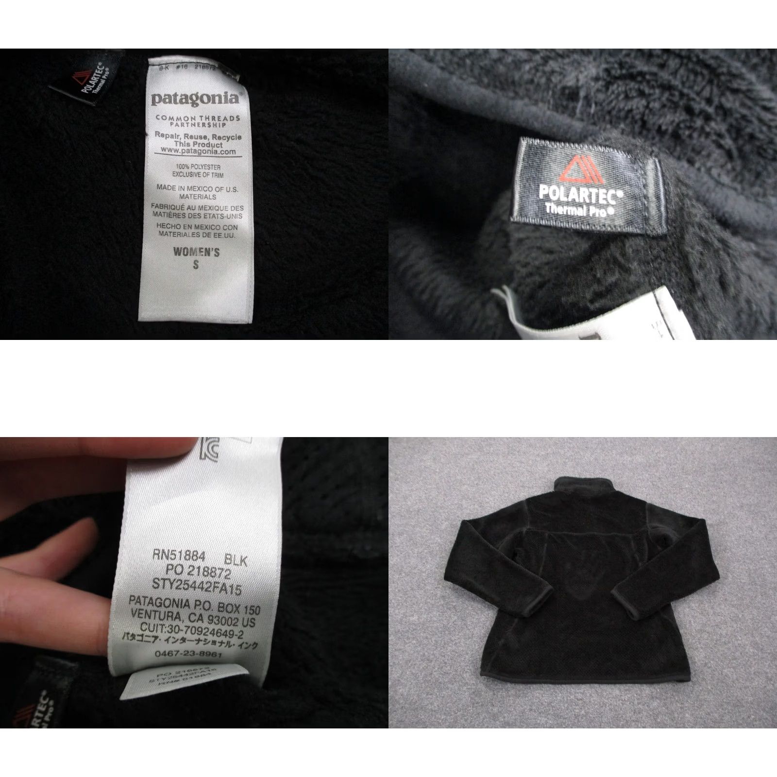 Patagonia Patagonia Snap T Fleece Jacket Women S Black Polartec Outdoor Camping 25442 Size S / US 4 / IT 40 - 8 Thumbnail