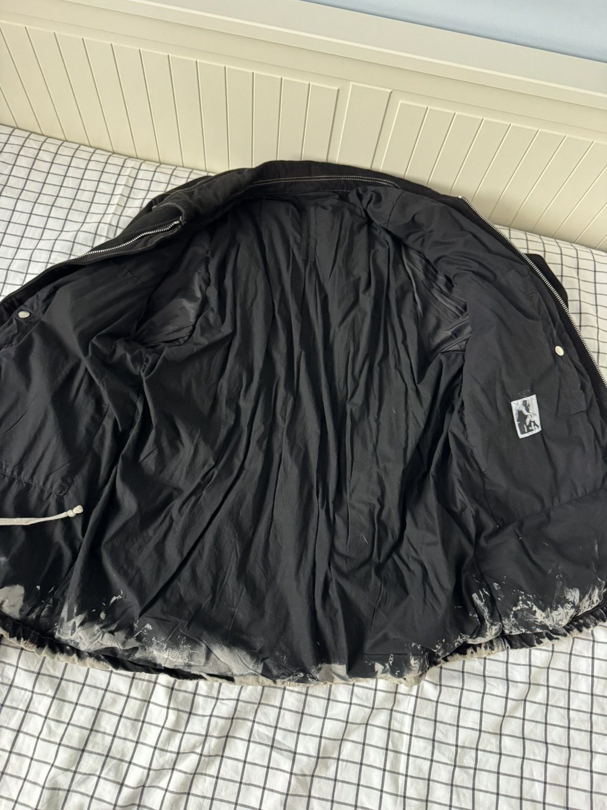 Rick Owens Drkshdw Rick Owens DRKSHDW Tie-Dye Denim Padded Jacket Size US M / EU 48-50 / 2 - 4 Thumbnail