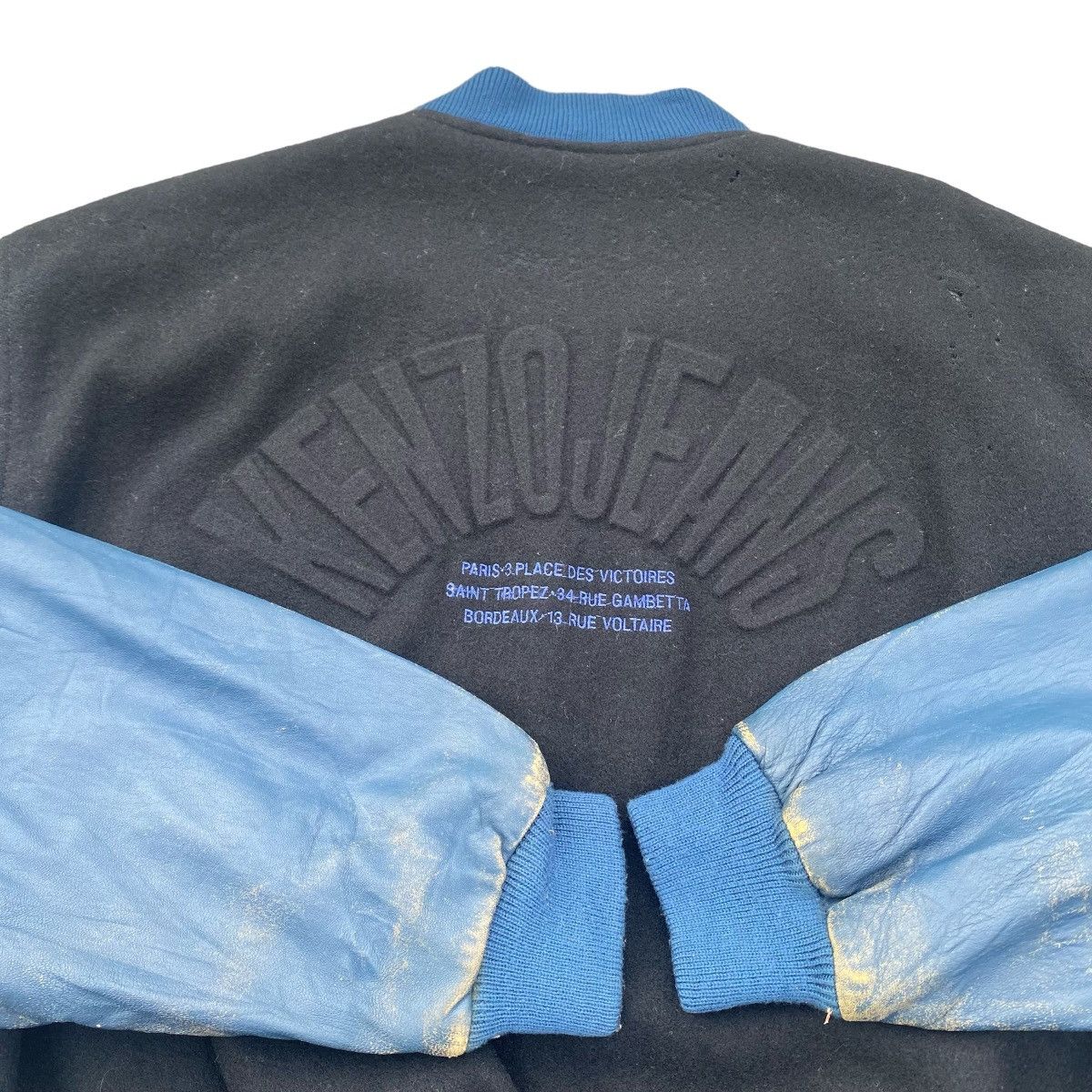 Kenzo 1980s Kenzo Wool Leather jacket Size US L / EU 52-54 / 3 - 2 Thumbnail