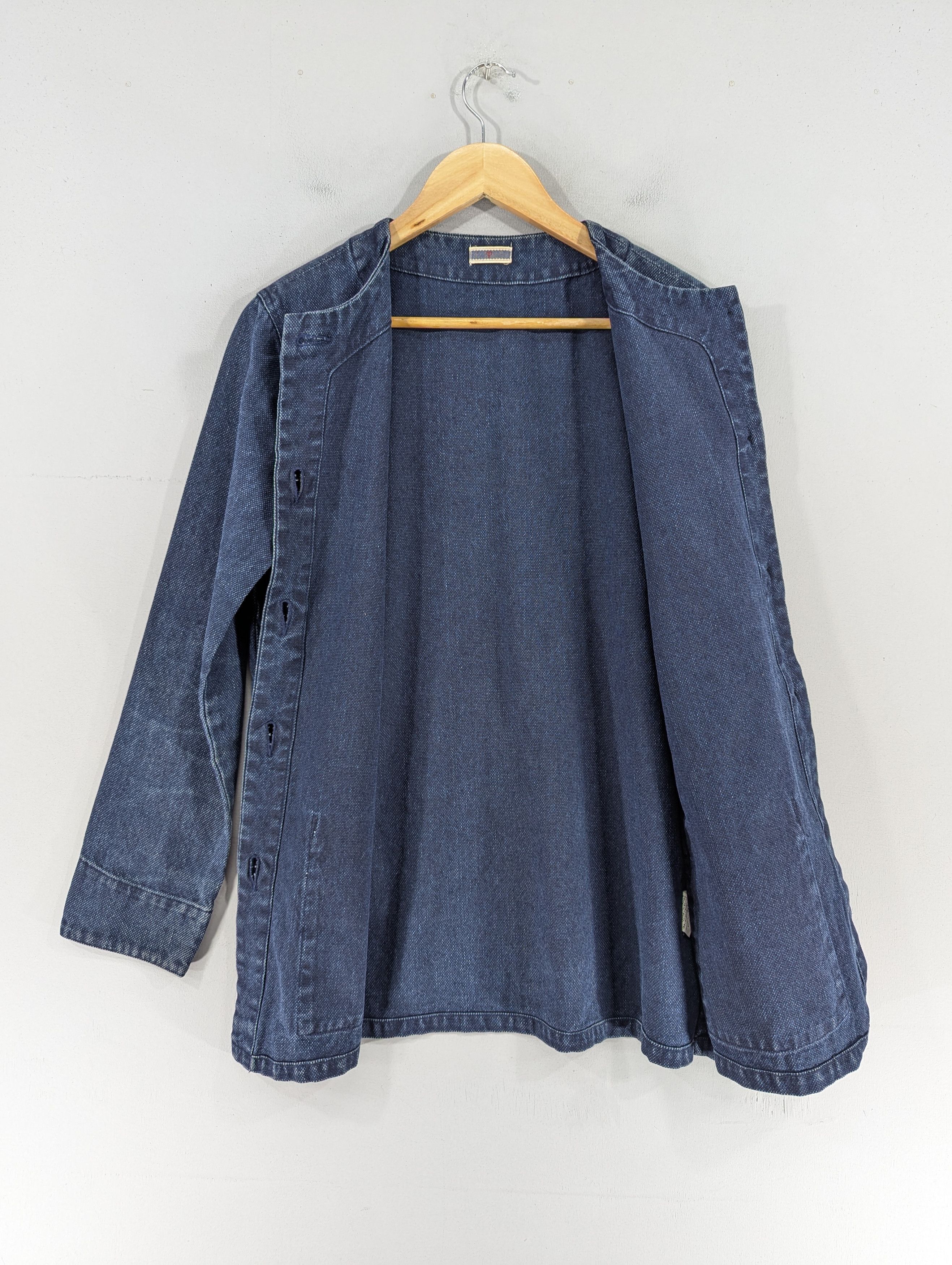 Japanese Brand Vintage Japanese Brand Denim Cardigan Style Jacket Size M / US 6-8 / IT 42-44 - 7 Thumbnail