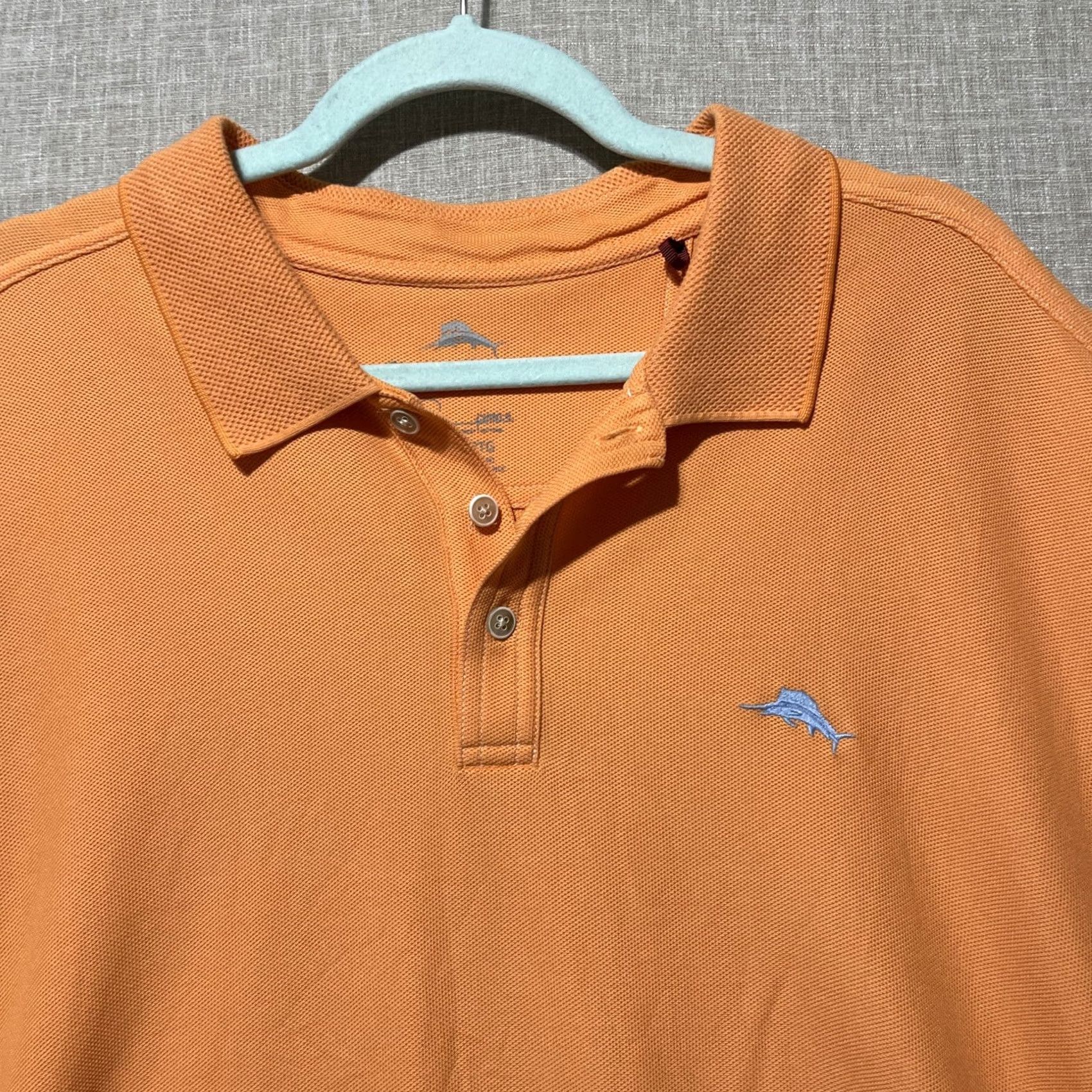 Tommy Bahama Tommy Bahama Polo Shirt Mens 2XL Orange Supima Cotton Poly Golf Coastal Size US XXL / EU 58 / 5 - 3 Thumbnail