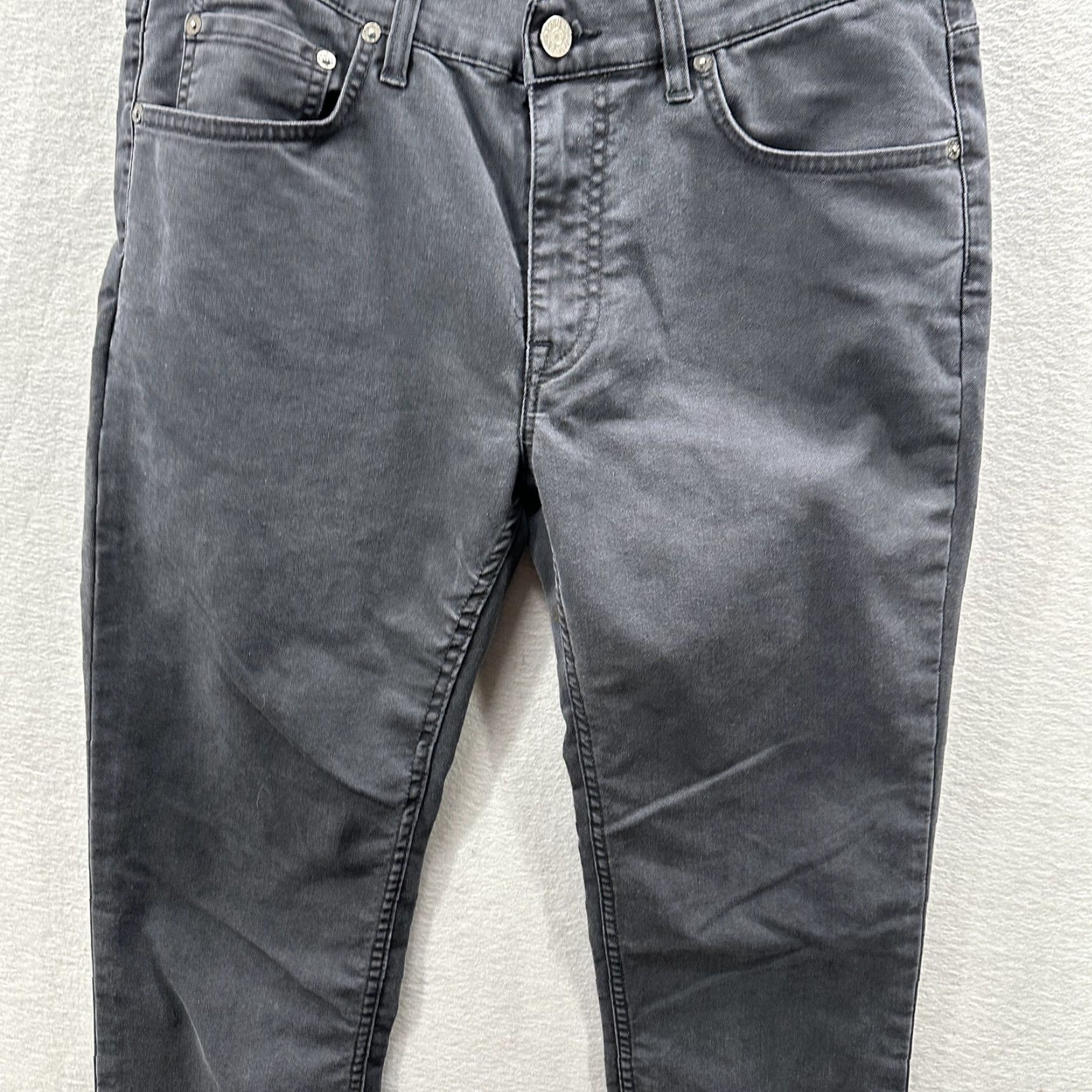 Acne Studios Acne Studios Ace UPS Black Jeans Mens 33x34 Gray Slim Fit Stretch Denim Pants Size US 33 - 3 Thumbnail