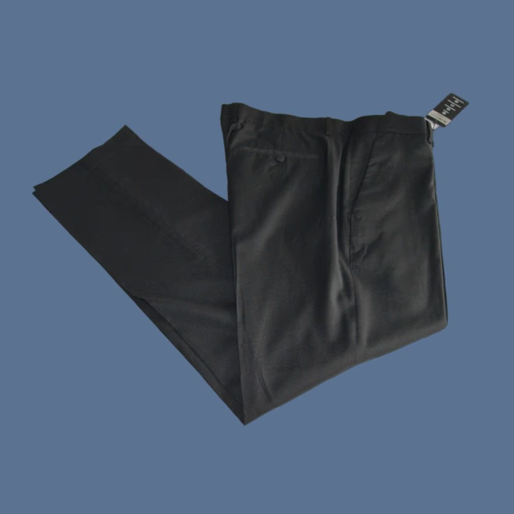 Alfani Alfani Dress Pants Men's Classic-Fit Solid Stretch Black 36x32 Size US 36 / EU 52 - 1 Thumbnail