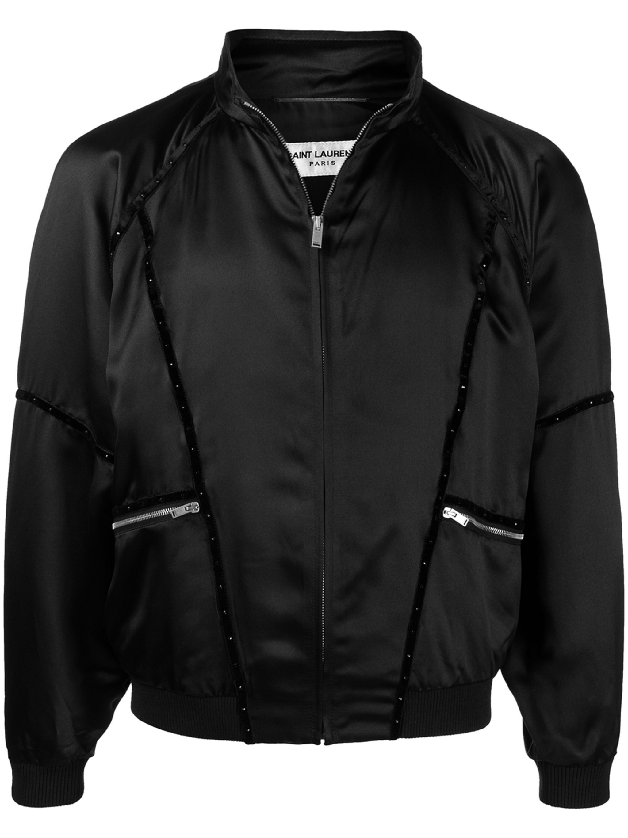 Saint Laurent Paris $4.4K VALUE Teddy 80s zip bomber jacket Size US S / EU 44-46 / 1 - 1 Thumbnail
