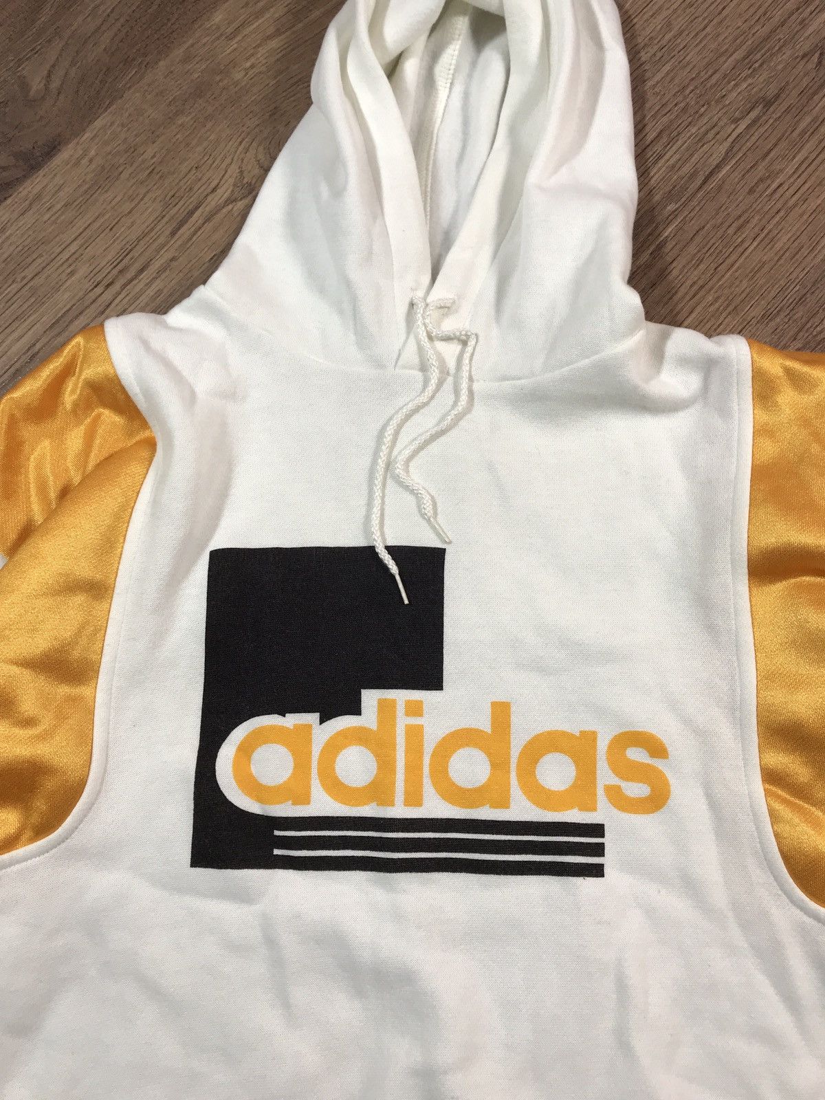 Adidas Vintage 80s Adidas Hoodie Size US XL / EU 56 / 4 - 4 Thumbnail