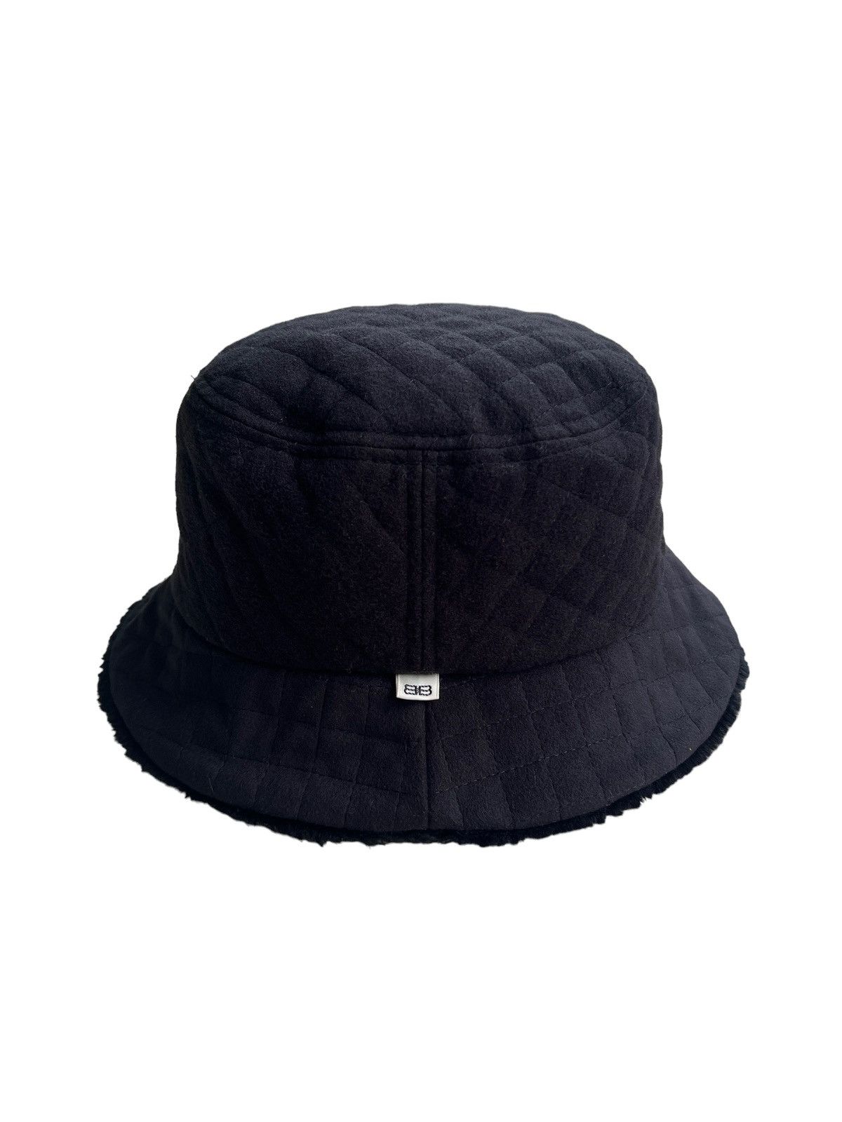 Balenciaga Vintage 1980 Balenciaga Quilted Faux Fur Bucket Hat Size ONE SIZE - 2 Thumbnail