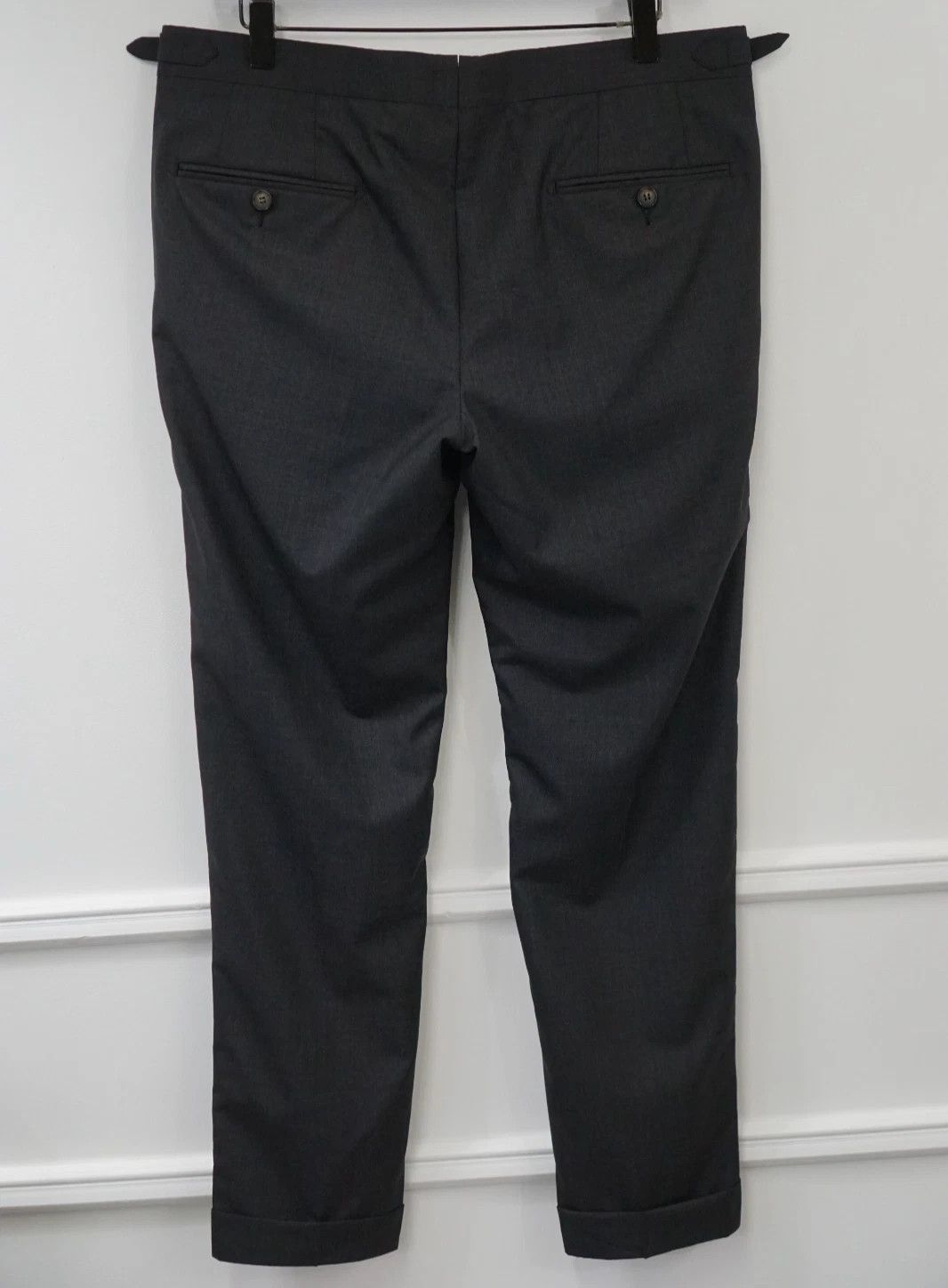 Suitsupply Men Suitsupply Pants Grey Pure Wool S120 Brentwood Size US38 Size 38R - 2 Thumbnail