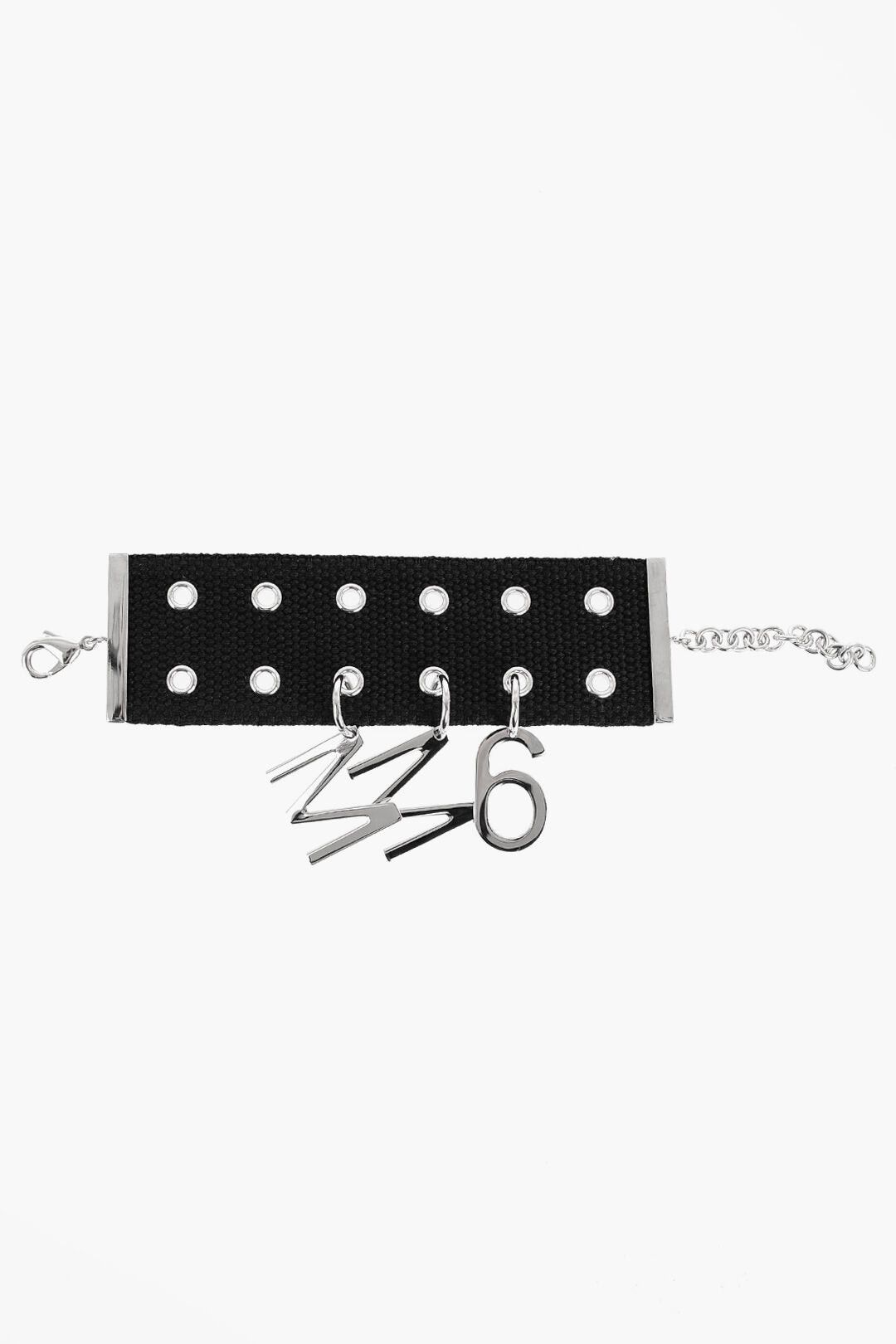 Maison Margiela MM6 Fabric Bracelet with Logo Charm Size ONE SIZE - 1 Thumbnail