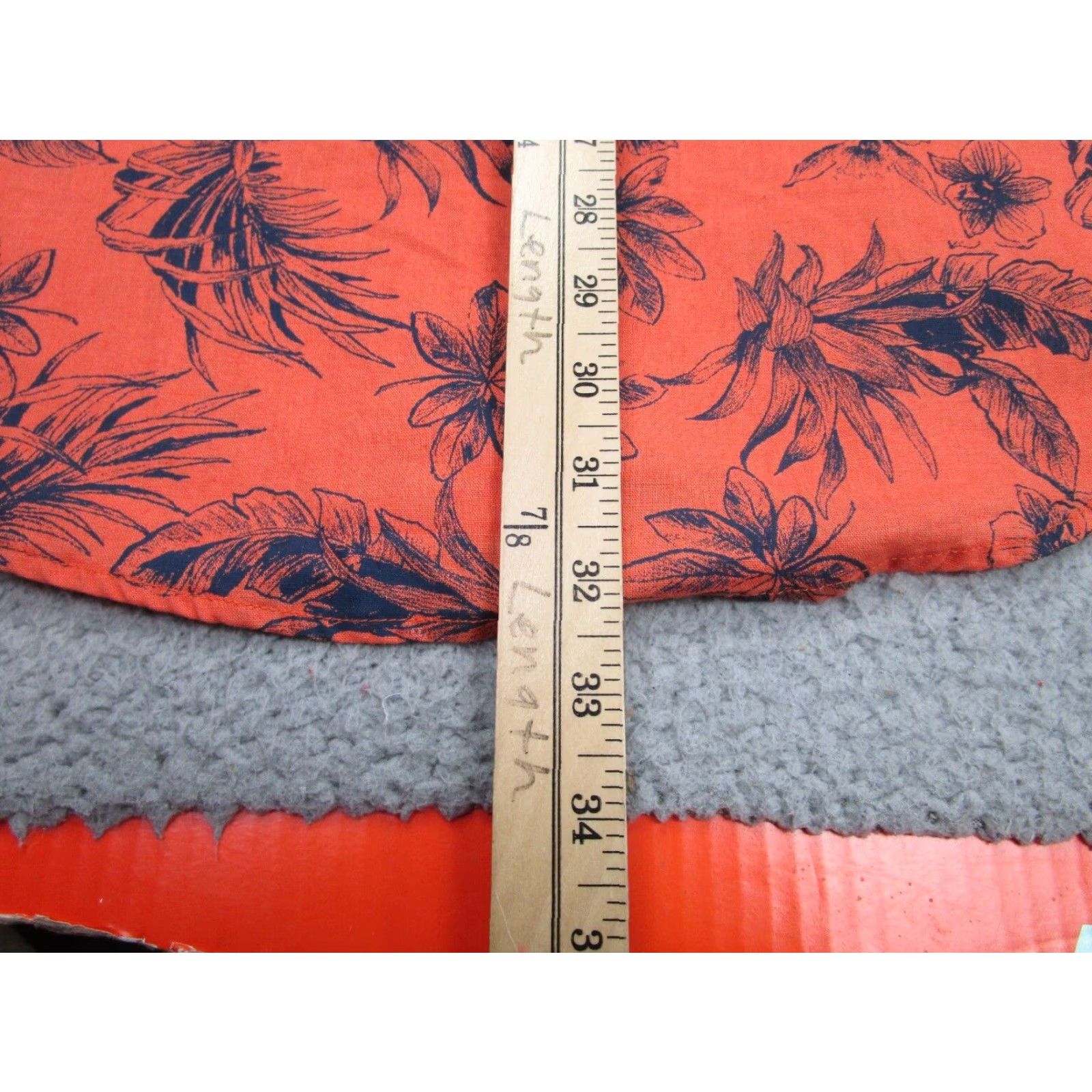 Onia VINTAGE Onia Hawaiian Shirt Mens 2XL Casual Short Sleeve Linen Cotton Blend Orange Blue Floral Size US XXL / EU 58 / 5 - 7 Thumbnail