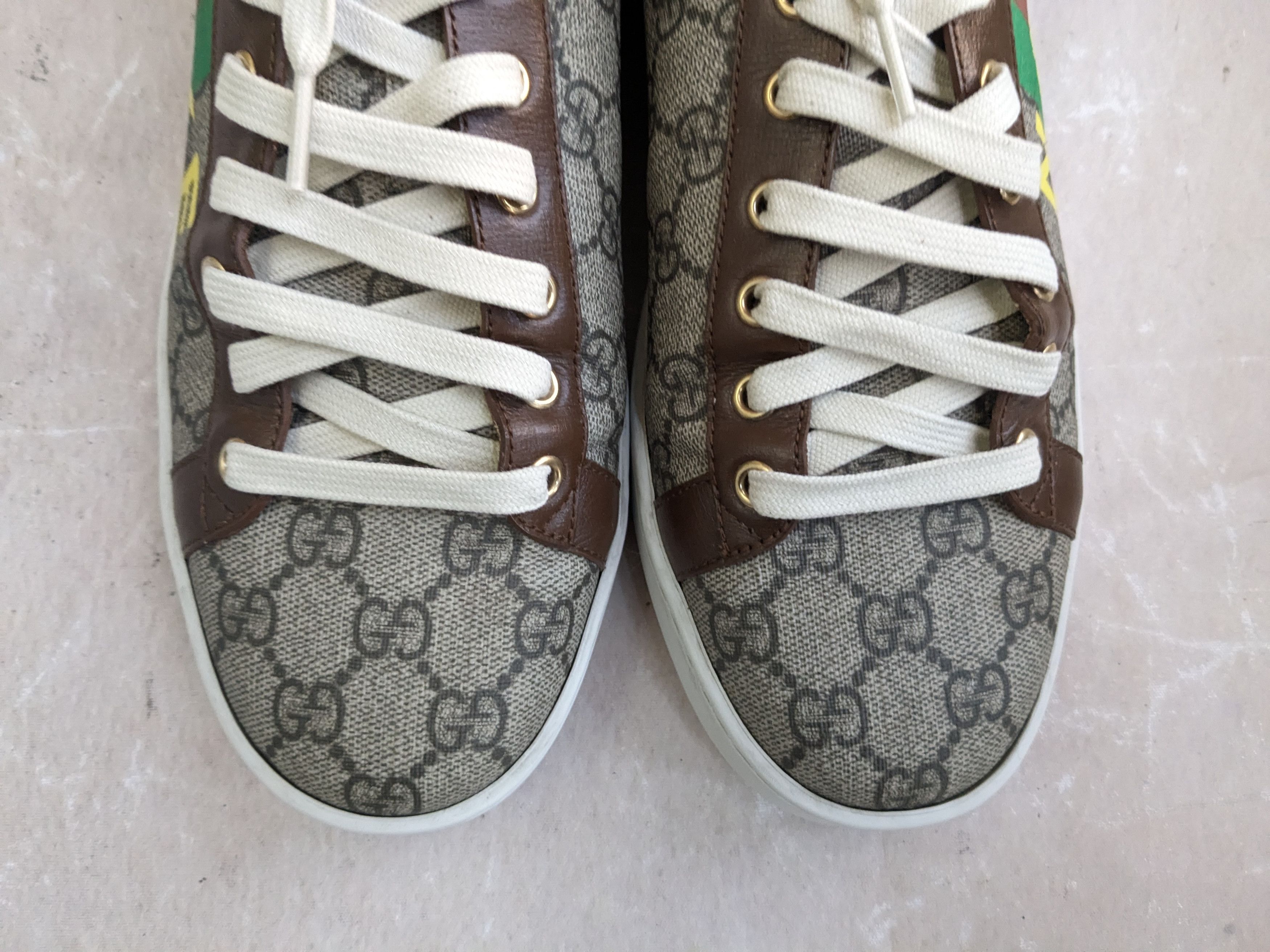 Gucci Gucci Ace Monogram Low 8.5 Canvas GG Logo Size US 8.5 / EU 41-42 - 6 Thumbnail