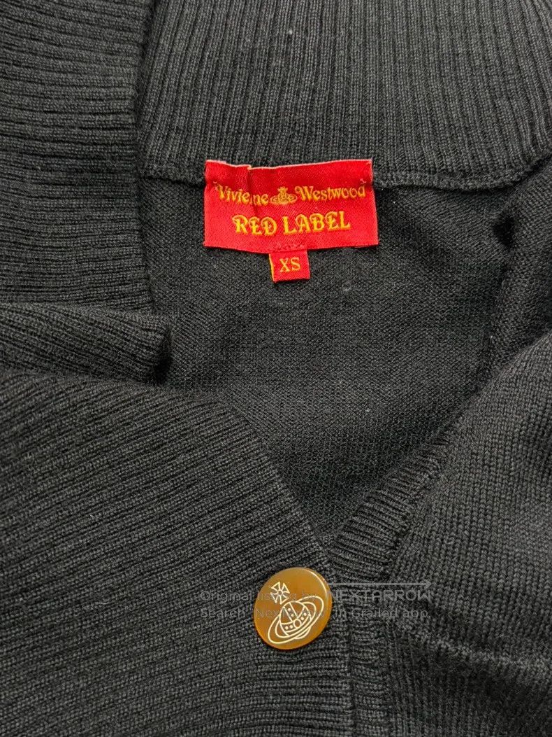 Vivienne Westwood Vivienne Westwood Black Slim Saturn Knit Cardigan, with a Size XS / US 0-2 / IT 36-38 - 6 Thumbnail