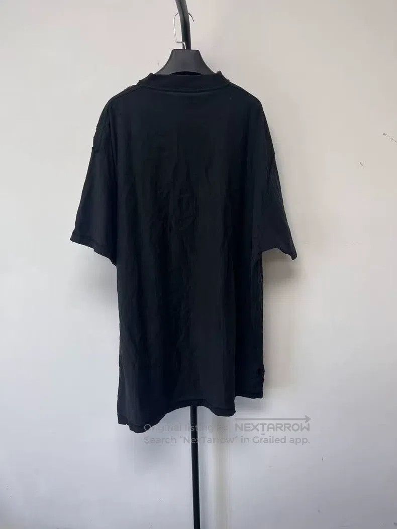 Balenciaga Balenciaga Logo Printed Distressed Short Sleeve T-Shirt Size US XL / EU 56 / 4 - 2 Thumbnail