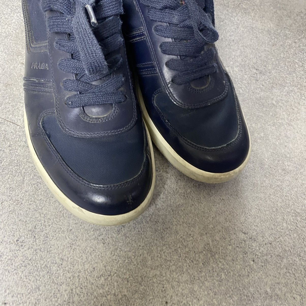 Prada PRADA Sneakers Leather Shoes Blue Size 7 Size US 7 / EU 40 - 5 Thumbnail