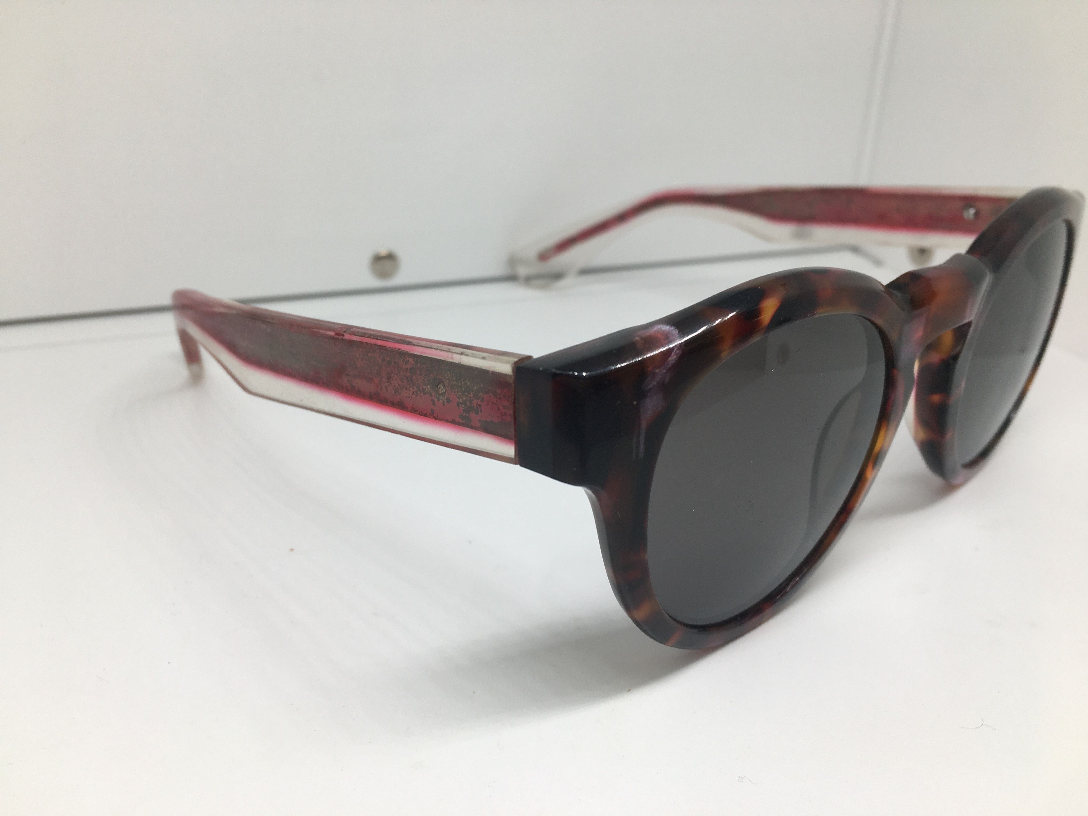 Vintage Vintage Tortoise Acetate Keyhole Sunglasses Frame Size ONE SIZE - 2 Thumbnail