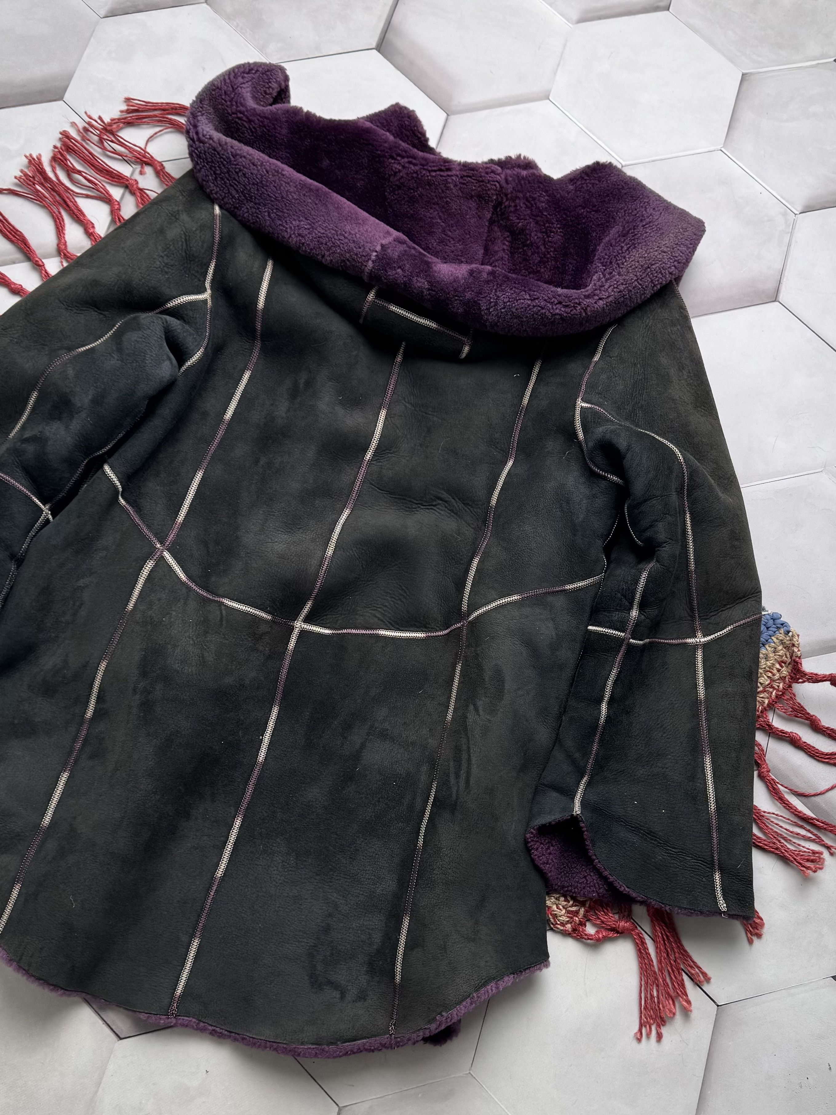 Vintage Vintage Real Sheepskin Coat (E4) Size M / US 6-8 / IT 42-44 - 11 Thumbnail
