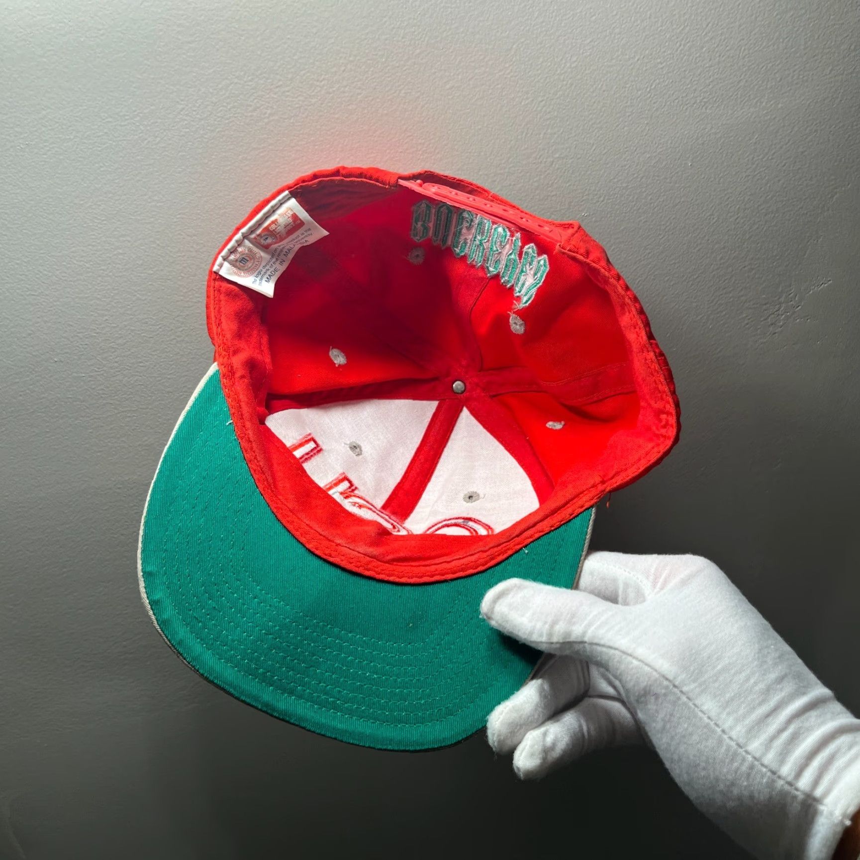 Vintage VINTAGE OSU Buckeyes Snapback Hat Men's One Size Red 90s Vintage Buckeyes Snapback Hat Mens Men Red OSU 90s Size ONE SIZE - 4 Thumbnail