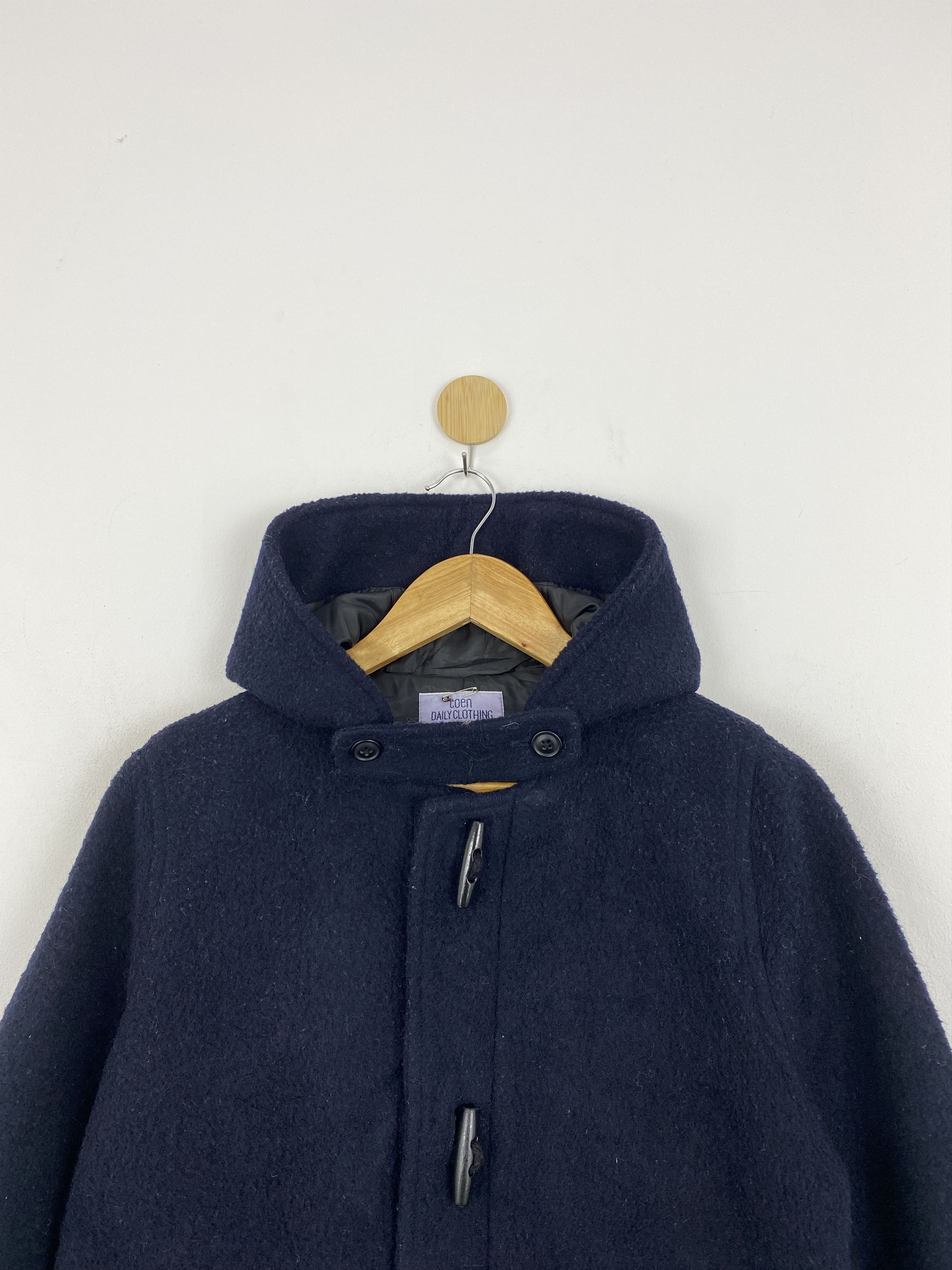 Japanese Brand Vintage Japanese Brand Duffle Coat Wool Hooded Jacket JA0072 Size US M / EU 48-50 / 2 - 3 Thumbnail